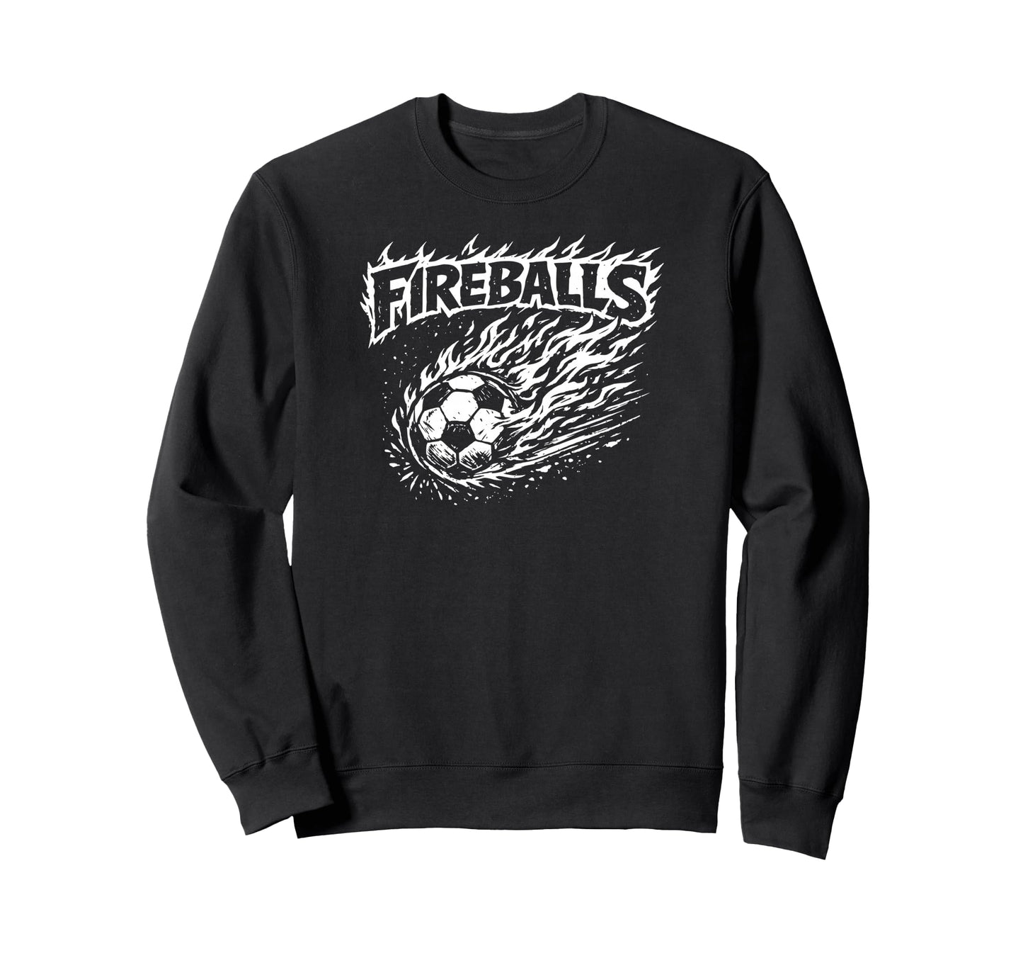 Fireballs Zine Ink Soccer Mascot Sweatshirt - Trendy Graphic Men Women - T-Shirt, Sweatshirt, Hoodie