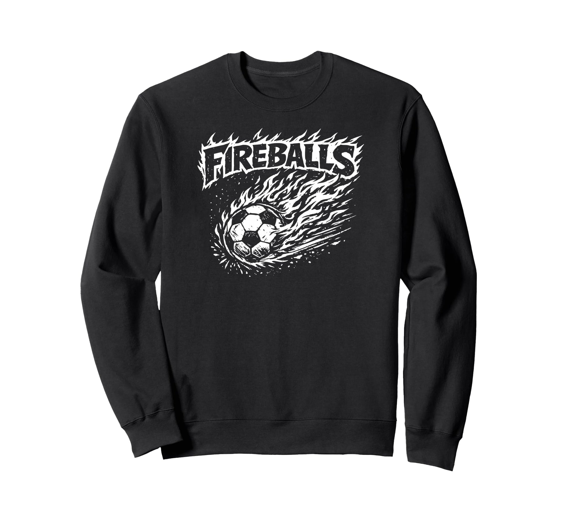 Fireballs Zine Ink Soccer Mascot Sweatshirt - Trendy Graphic Men Women - T-Shirt, Sweatshirt, Hoodie