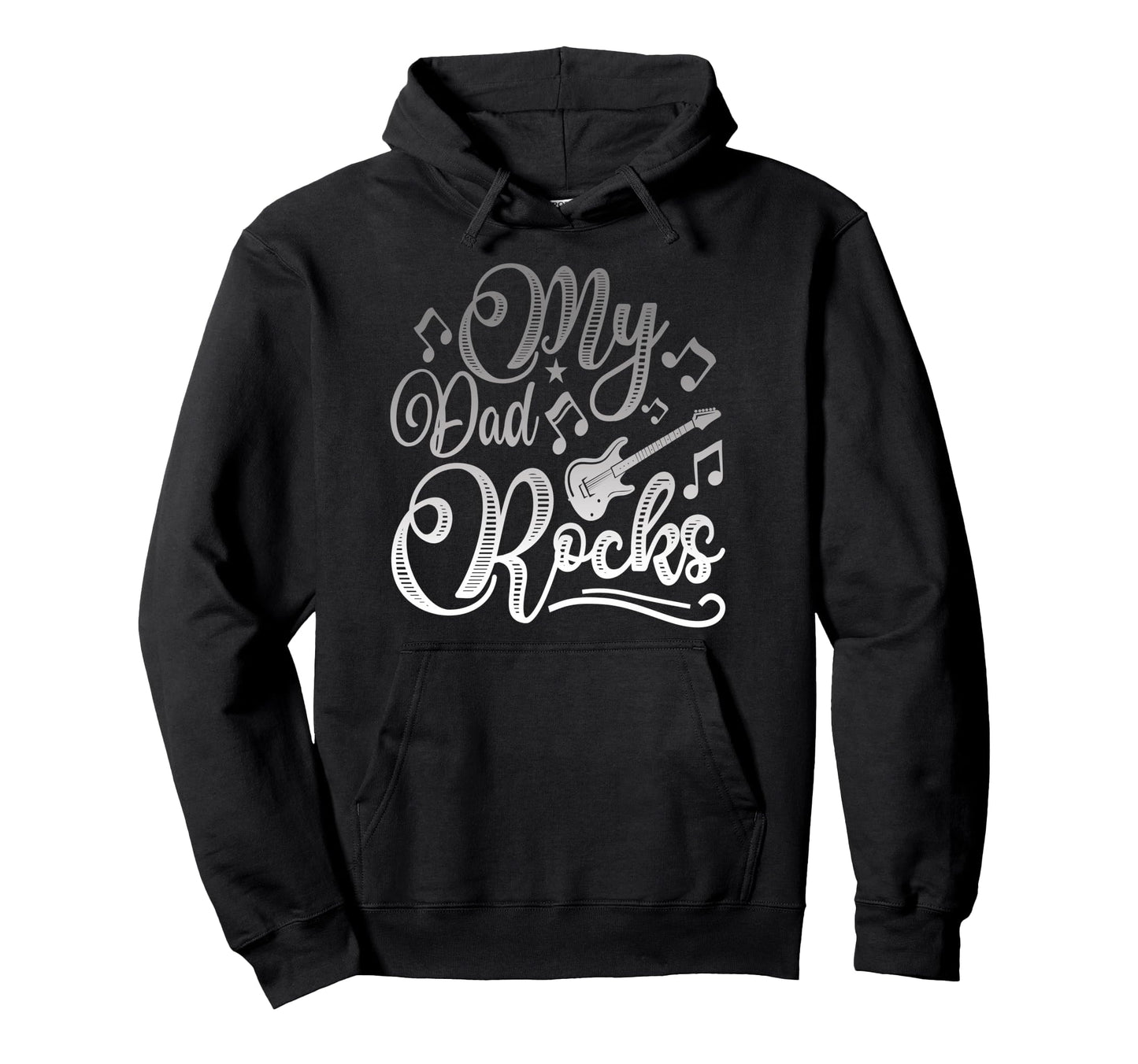 My Dad Rocks Daddy Pa Fathers Day Hoodie - Streetwear Style for Adults - T-Shirt, Sweatshirt, Hoodie