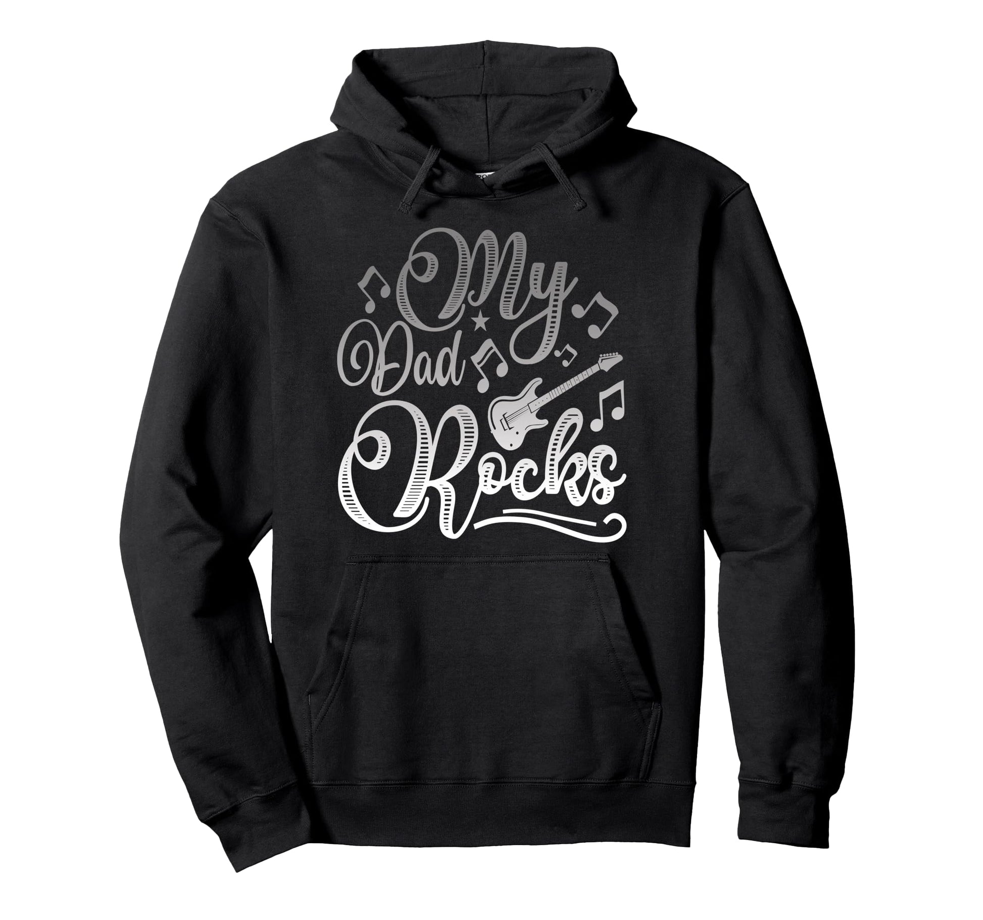 My Dad Rocks Daddy Pa Fathers Day Hoodie - Streetwear Style for Adults - T-Shirt, Sweatshirt, Hoodie