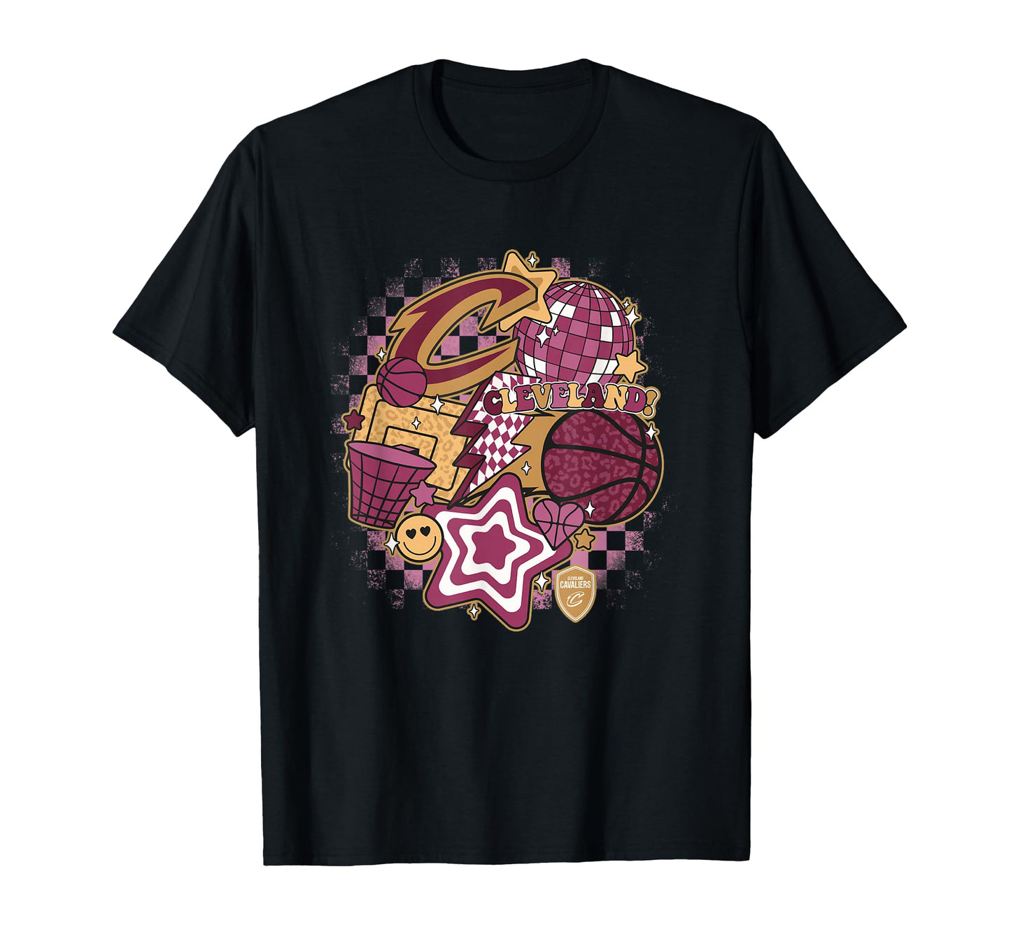 Nba Cleveland Cavaliers Psychedelic T-Shirt - Fun Novelty Design Men Women - T-Shirt, Sweatshirt, Hoodie