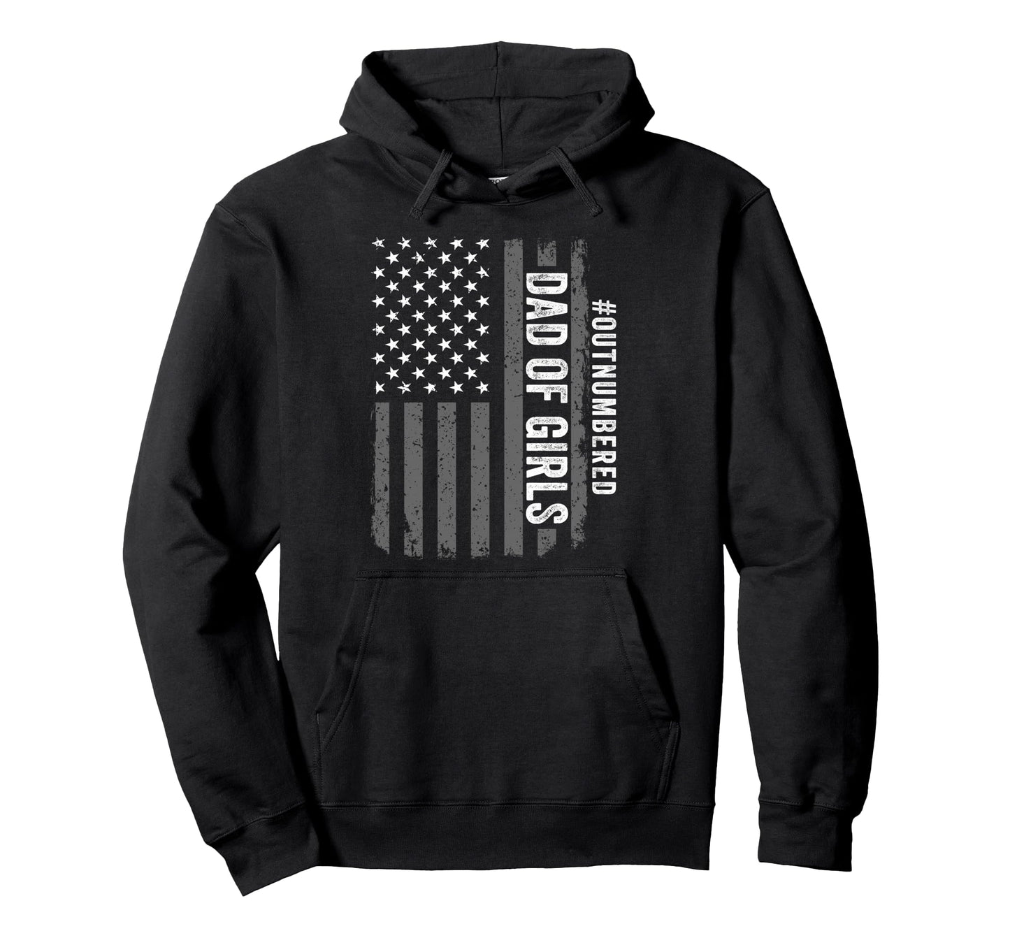Dad Outnumbered Fathers Day 2025 Dad Hoodie - Graphic Print for Adults - T-Shirt, Sweatshirt, Hoodie