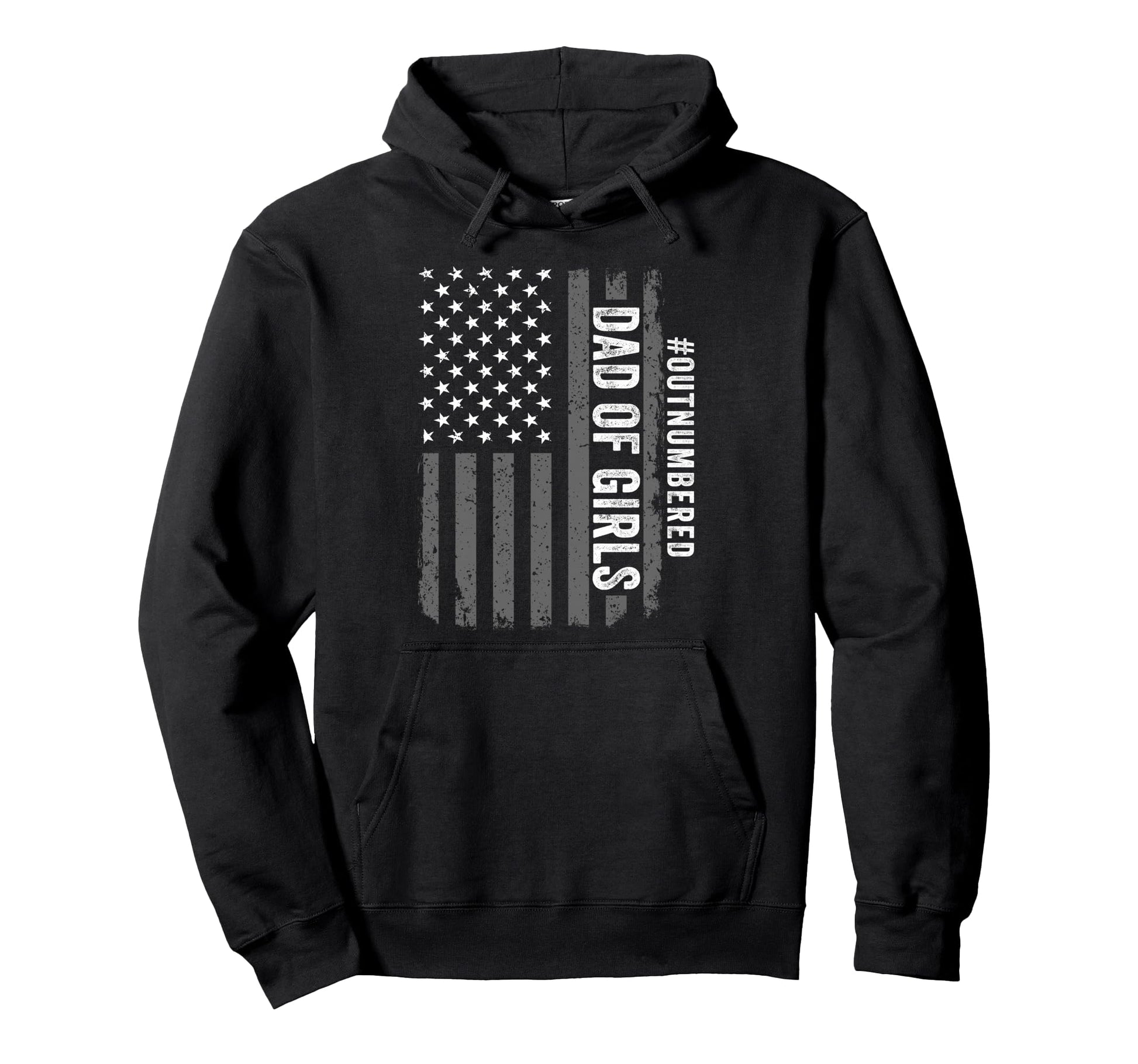 Dad Outnumbered Fathers Day 2025 Dad Hoodie - Graphic Print for Adults - T-Shirt, Sweatshirt, Hoodie