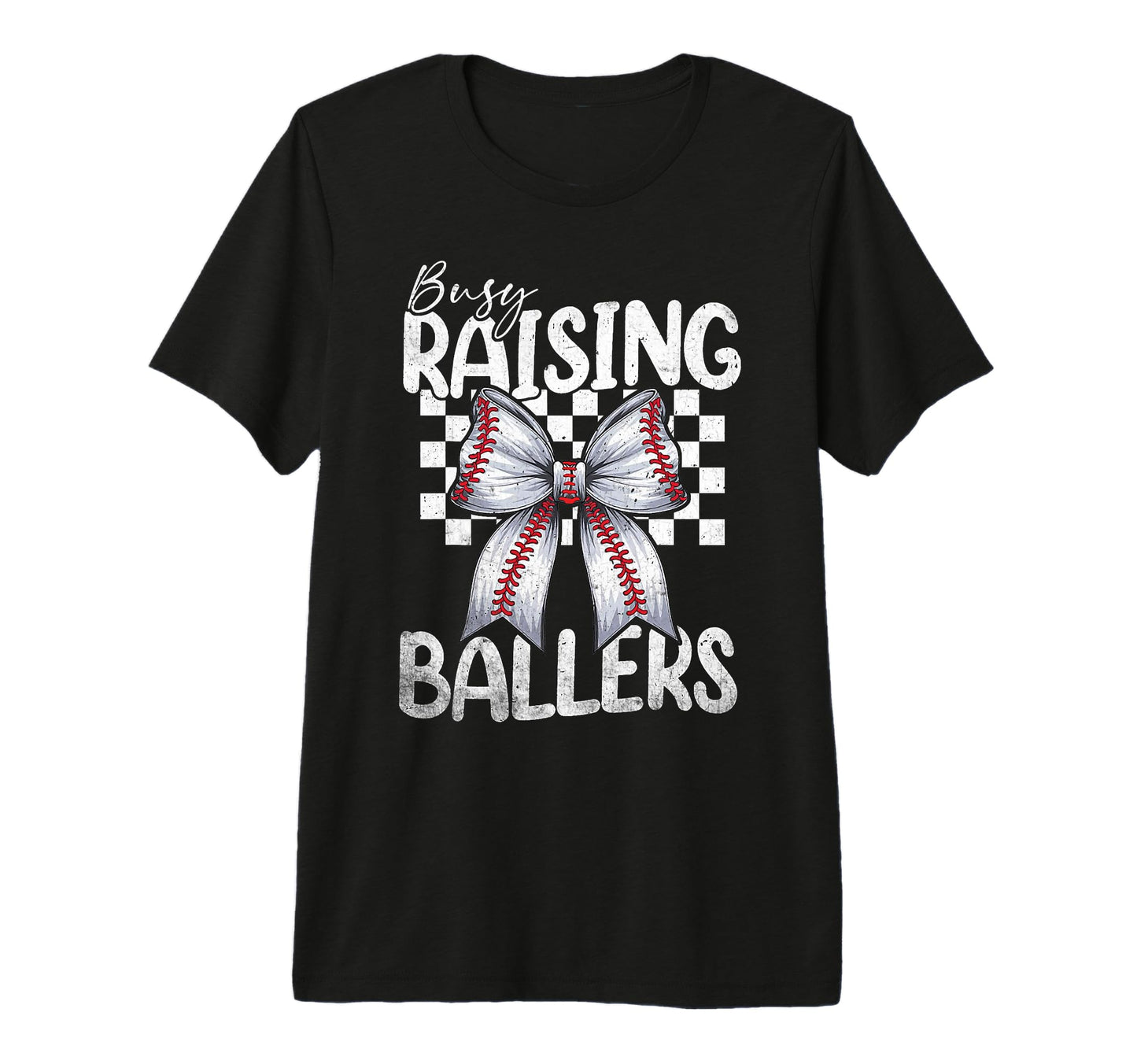 Busy Raising Ballers Baseball Mom T-Shirt - Unique Graphic Men Women - T-Shirt, Sweatshirt, Hoodie