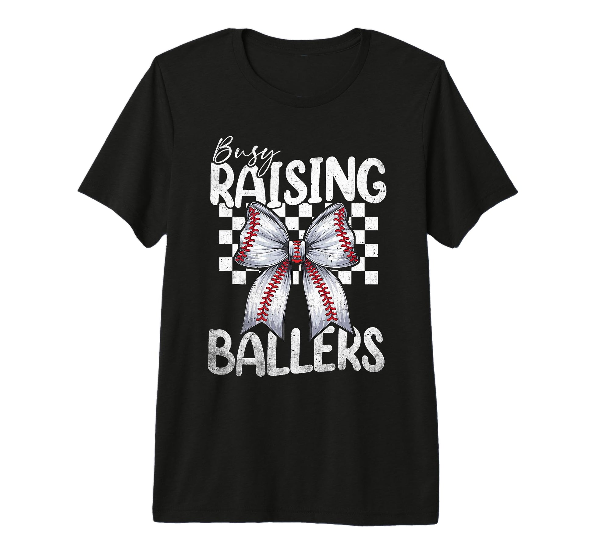 Busy Raising Ballers Baseball Mom T-Shirt - Unique Graphic Men Women - T-Shirt, Sweatshirt, Hoodie