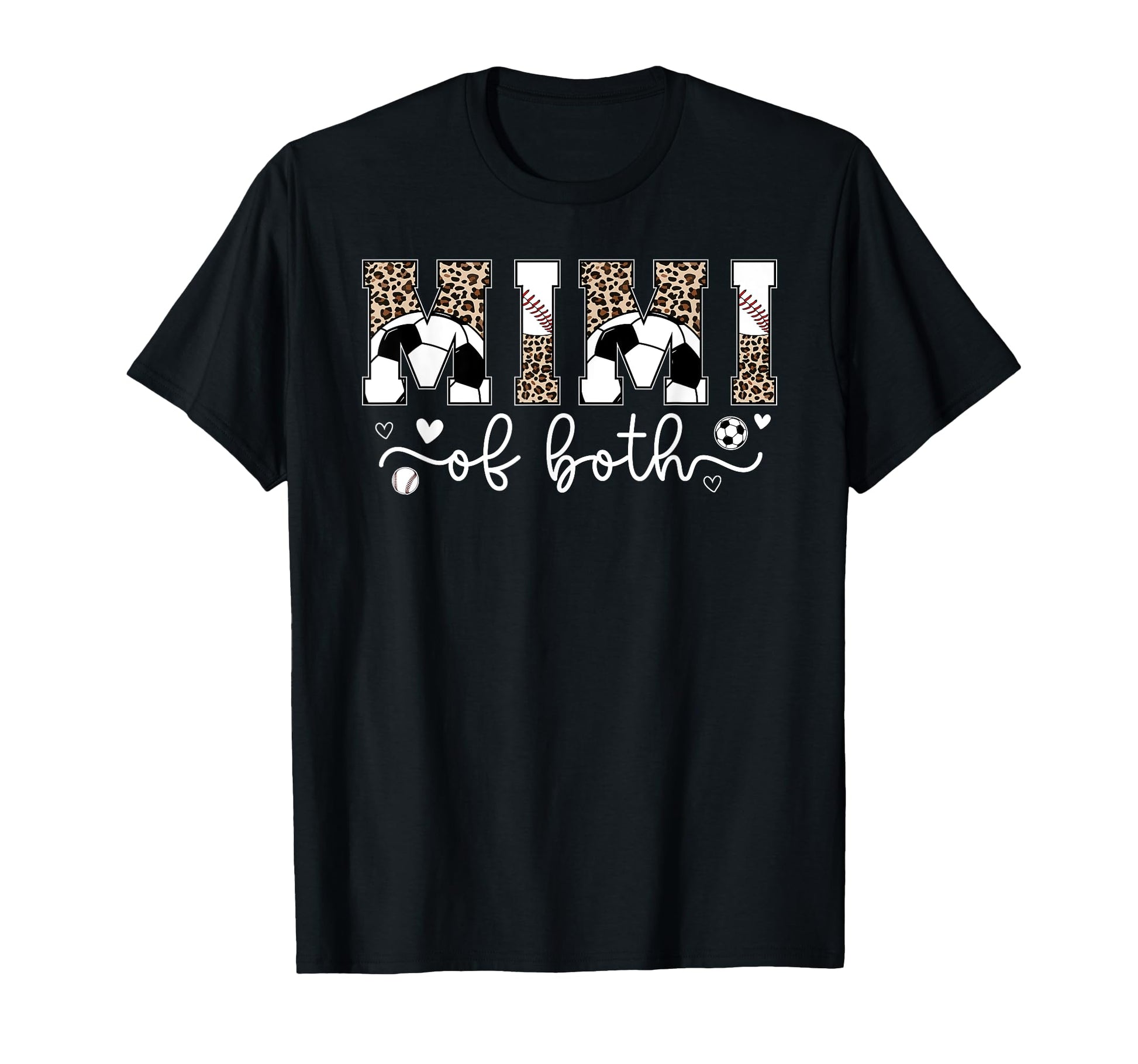 Mimi Both Leopard Baseball Soccer T-Shirt - Fun Novelty Design Men Women - T-Shirt, Sweatshirt, Hoodie