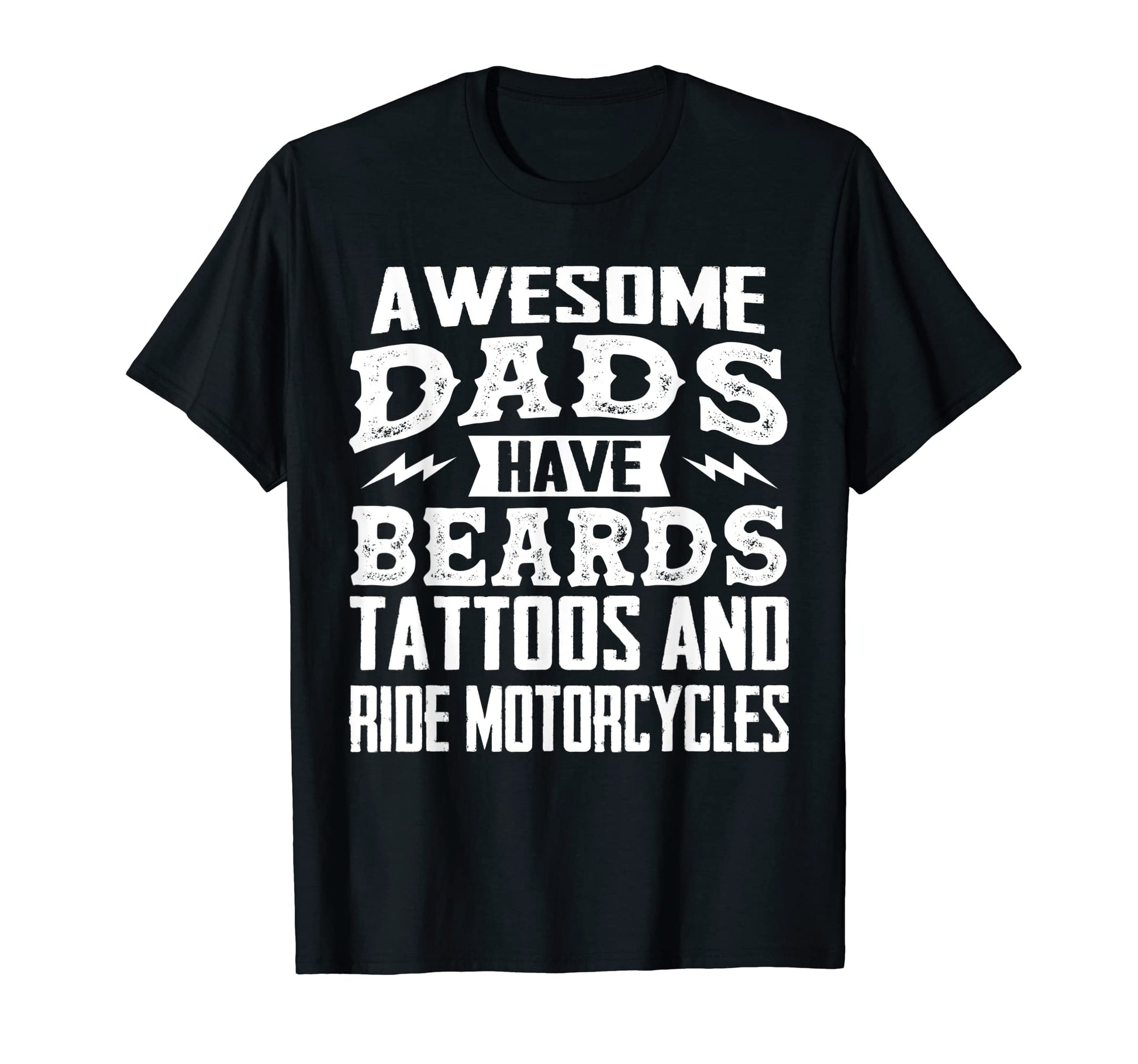 Mens Motorcycle Biker Dad Beard T-Shirt - Trendy Graphic for Adults - T-Shirt, Sweatshirt, Hoodie
