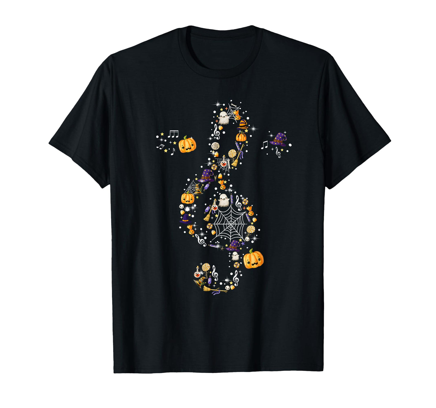Music Note Symbol Halloween Music T-Shirt - Custom Art Print Unisex - T-Shirt, Sweatshirt, Hoodie