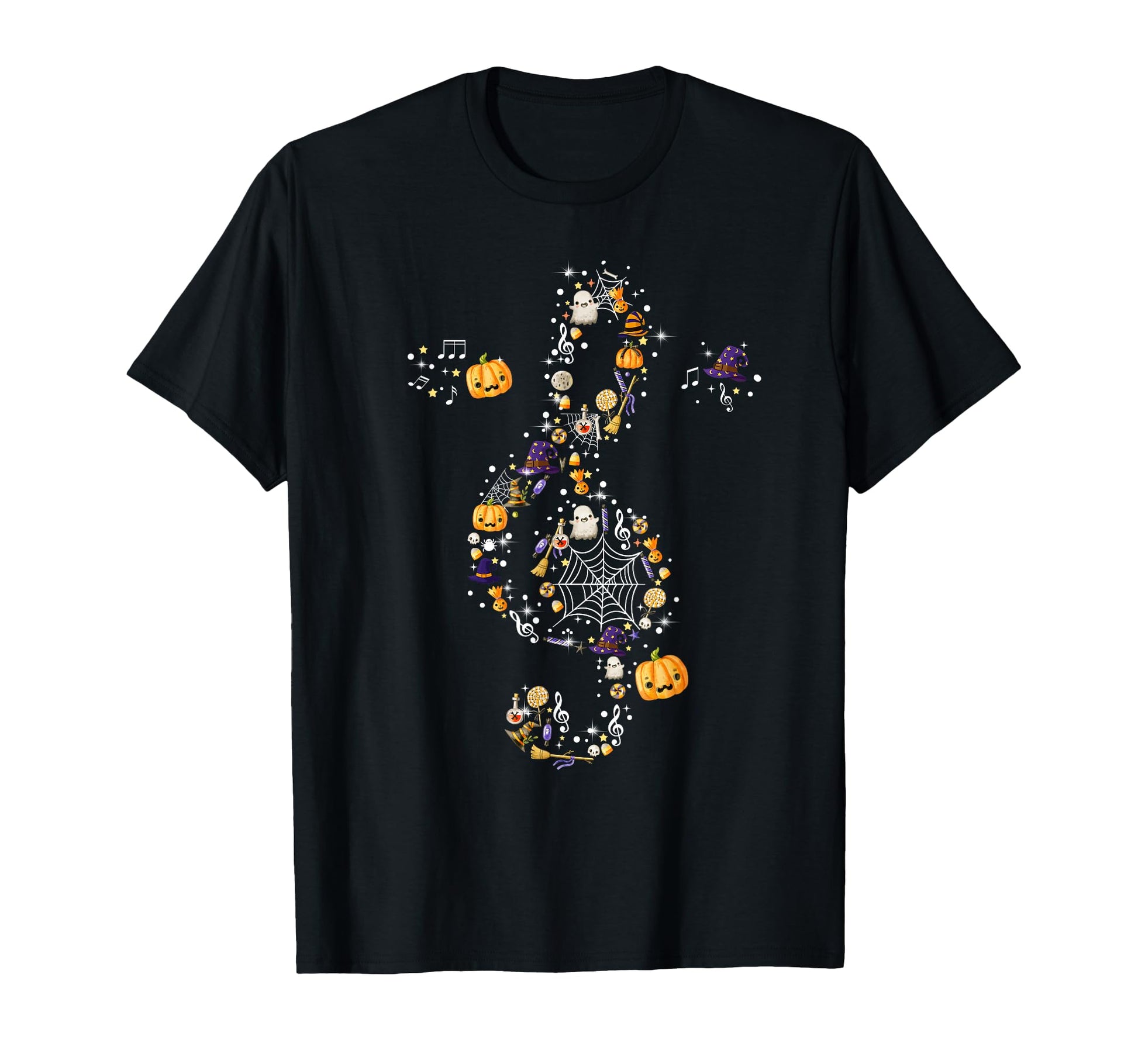 Music Note Symbol Halloween Music T-Shirt - Custom Art Print Unisex - T-Shirt, Sweatshirt, Hoodie