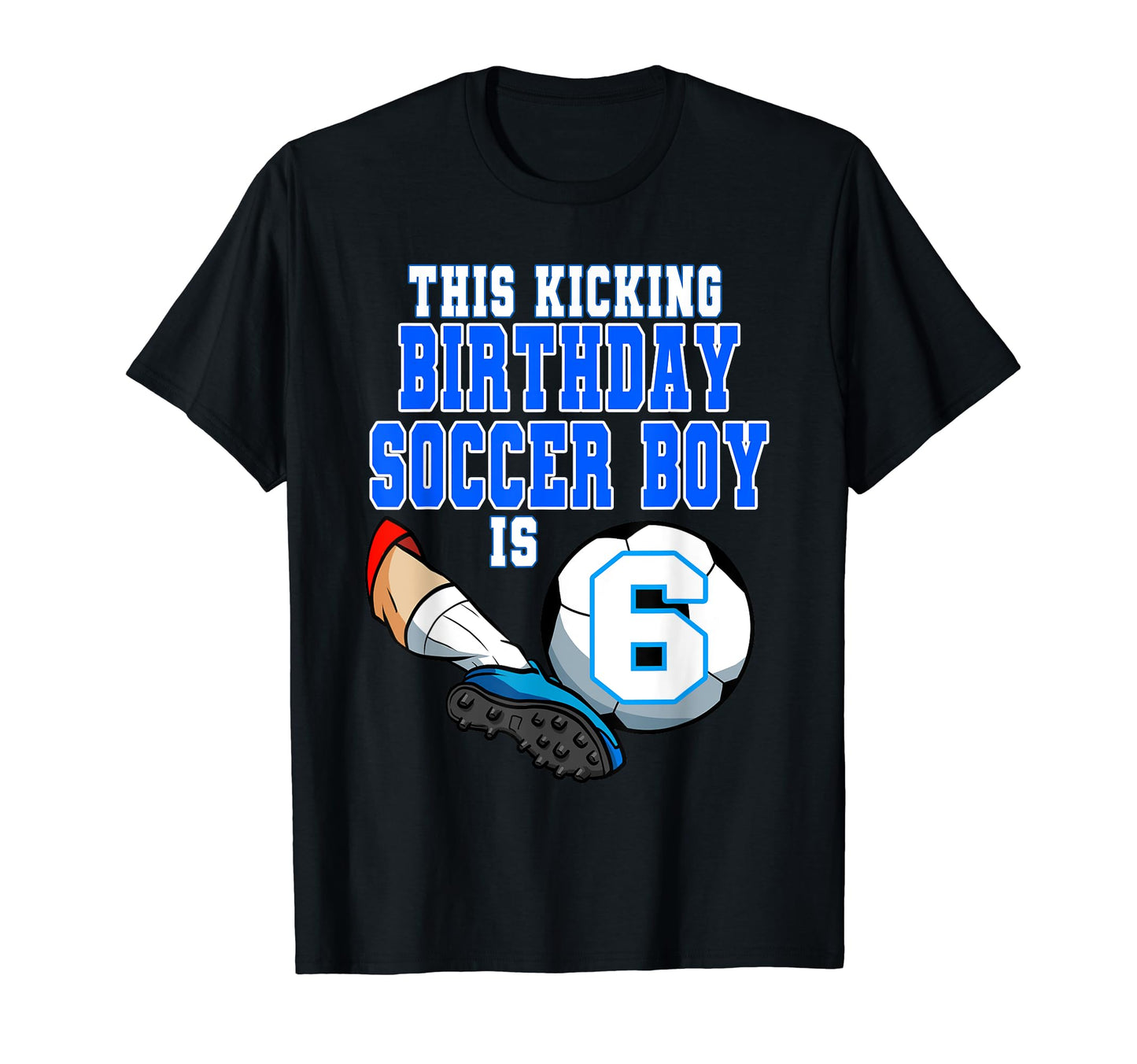 This Birthday Soccer Is 6 Soccer Theme T-Shirt - Minimalist Print Unisex - T-Shirt, Sweatshirt, Hoodie