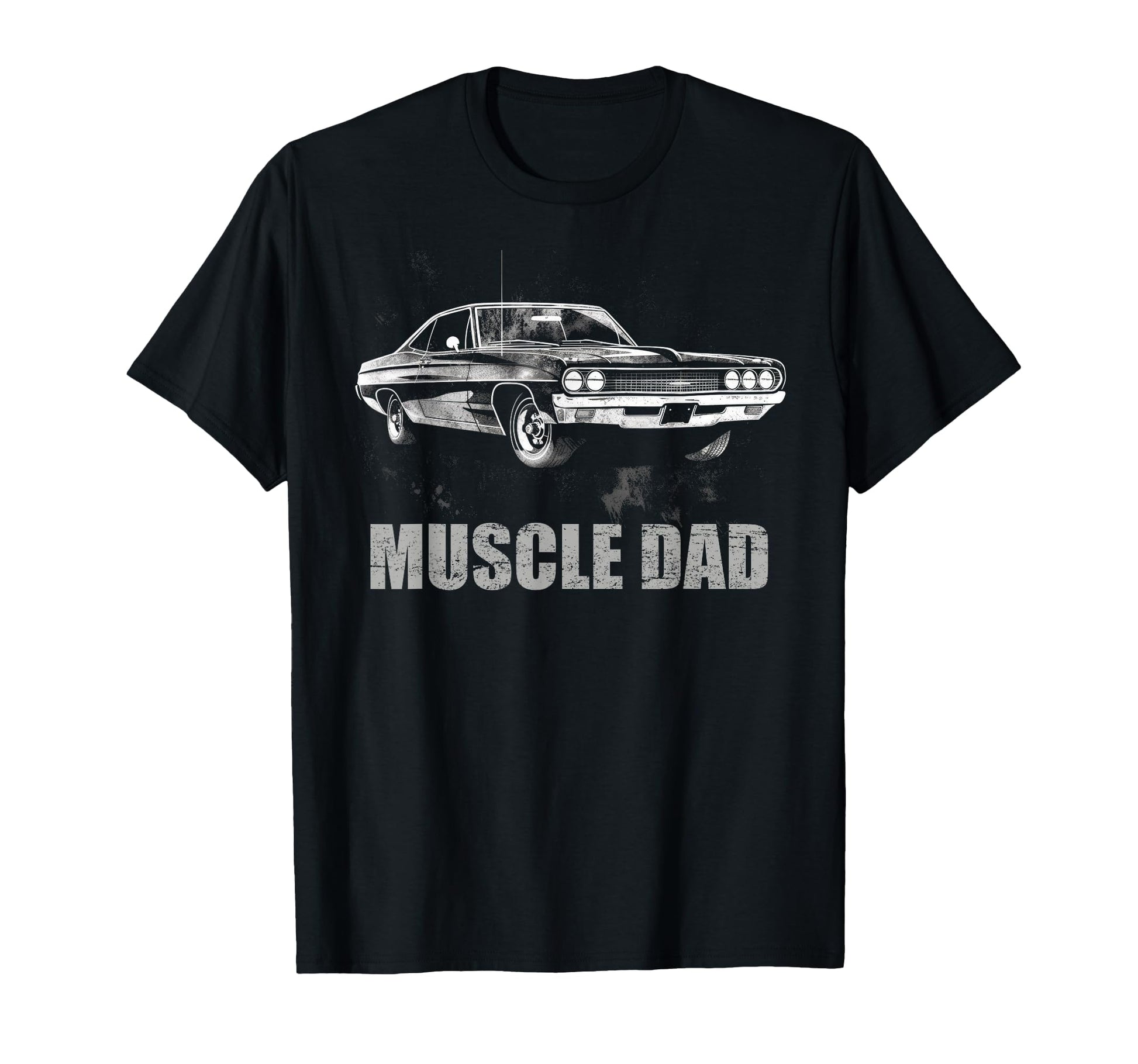Muscle Dad Muscle Car Father T-Shirt - Minimalist Print Men Women - T-Shirt, Sweatshirt, Hoodie