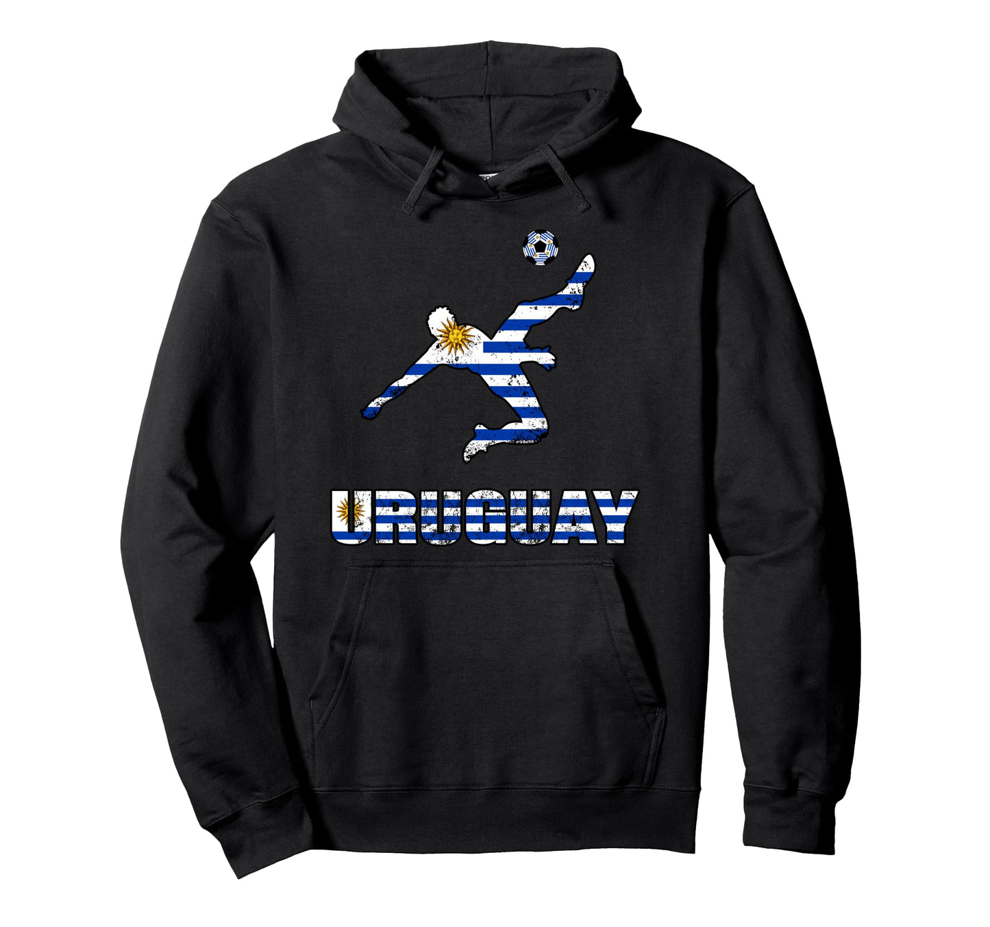 Uruguay Football Soccer Game Player Fan Hoodie - Fun Novelty Design Unisex - T-Shirt, Sweatshirt, Hoodie