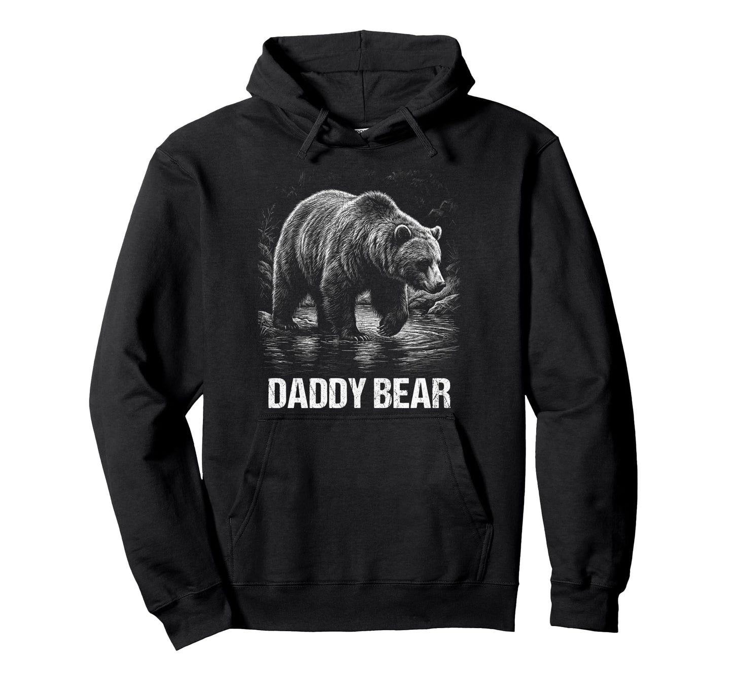 Daddy Bear Family Matching Dad Hoodie - Graphic Print Unisex - T-Shirt, Sweatshirt, Hoodie