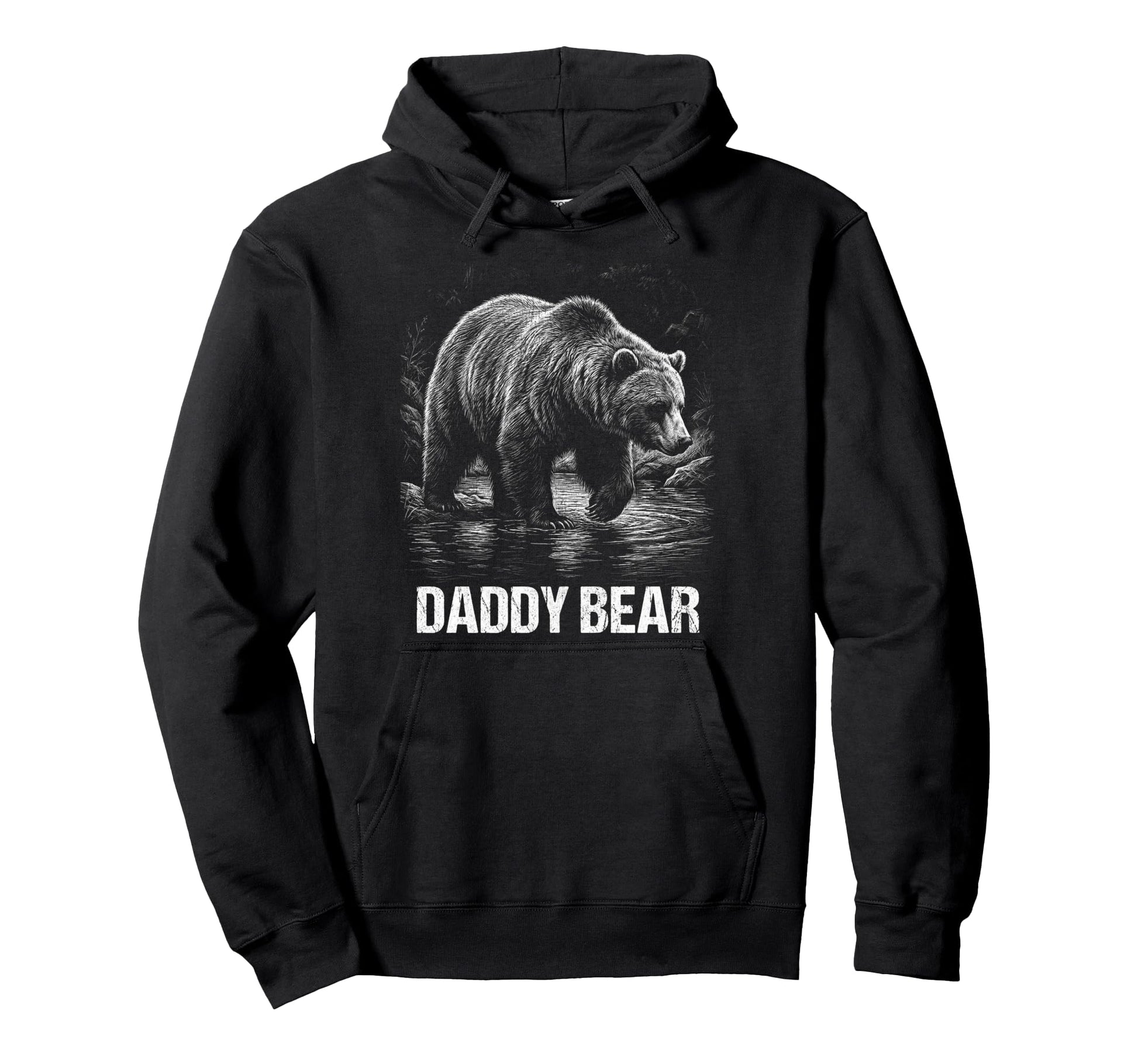 Daddy Bear Family Matching Dad Hoodie - Graphic Print Unisex - T-Shirt, Sweatshirt, Hoodie