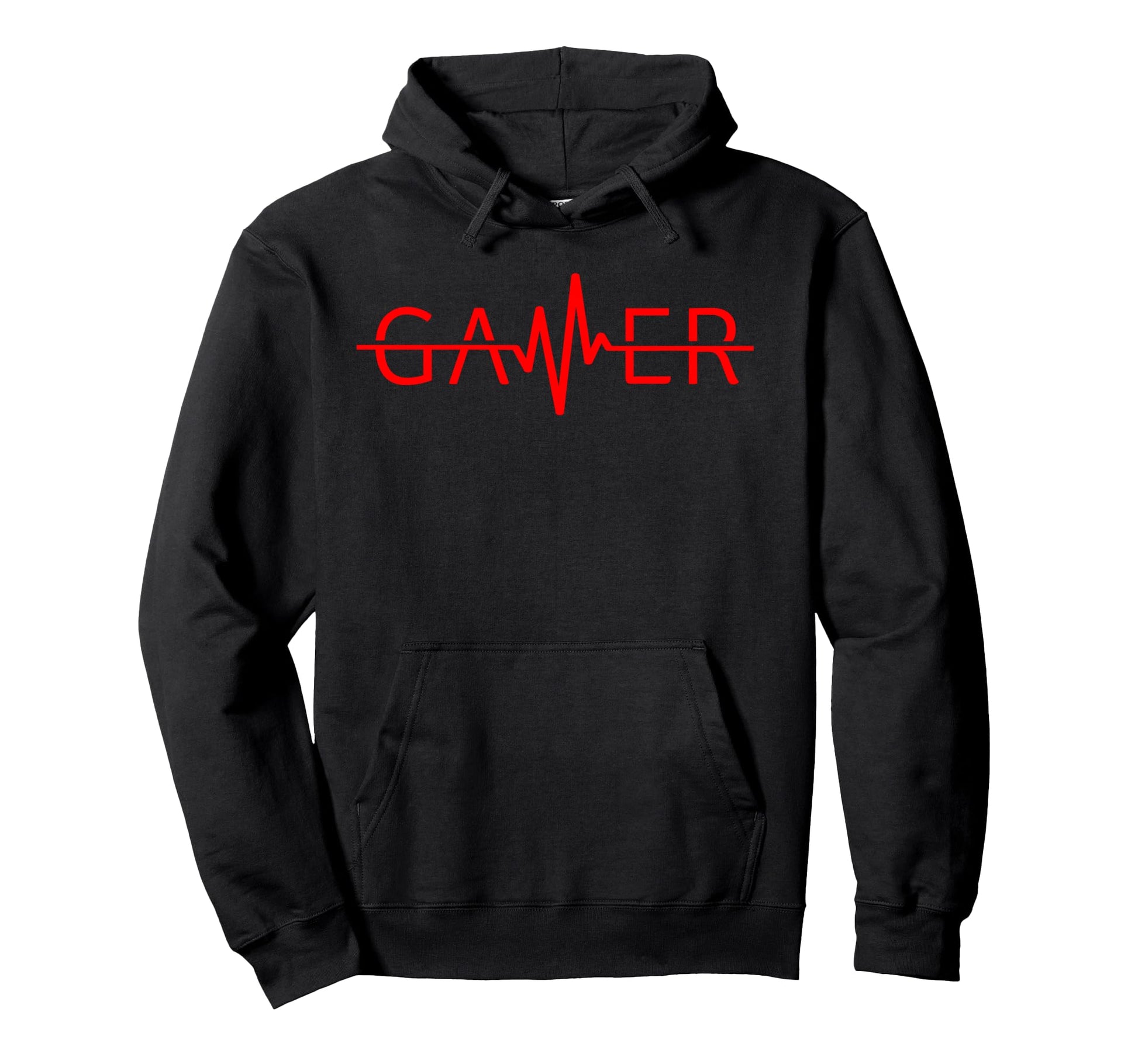 Gamer Heartbeat Video Games Gaming Teen Hoodie - Trendy Graphic Unisex - T-Shirt, Sweatshirt, Hoodie