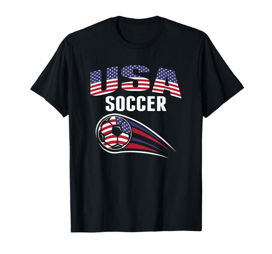 America Soccer Fans Jersey T-Shirt - Casual Everyday Wear for Adults - T-Shirt, Sweatshirt, Hoodie