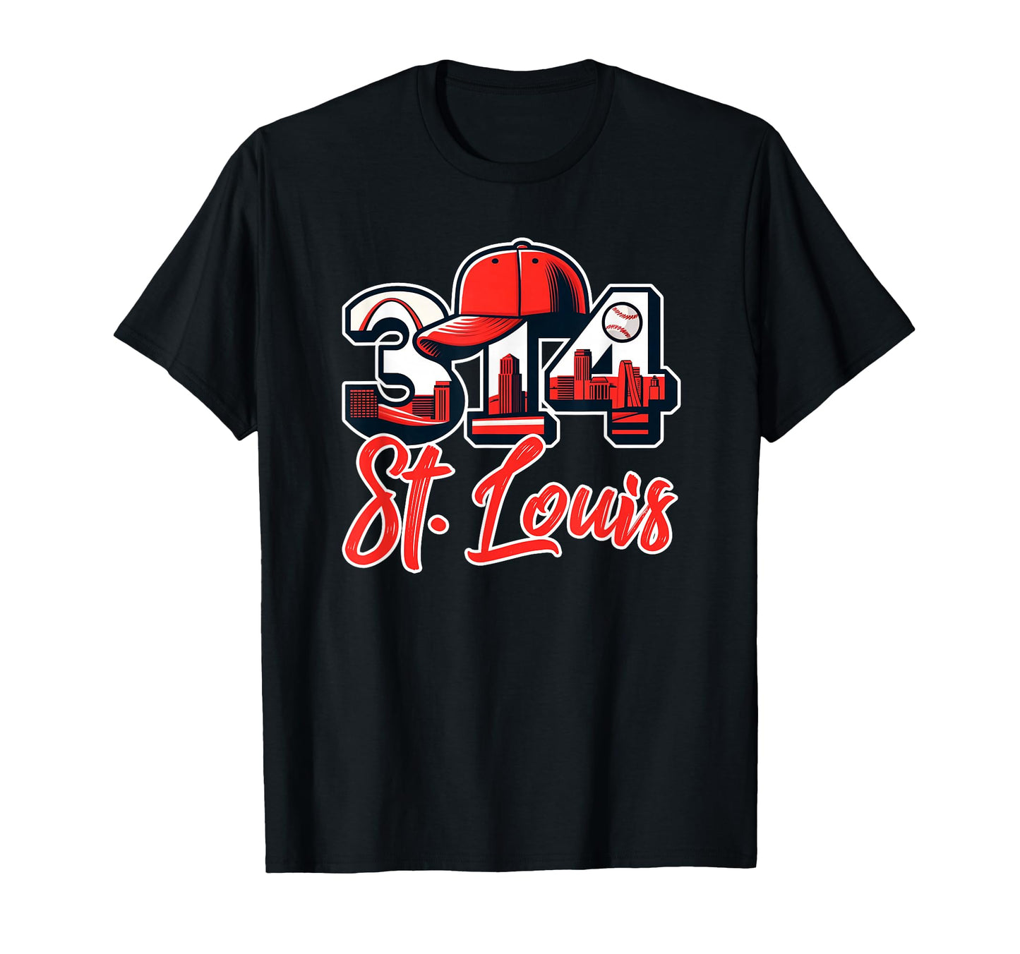St Louis 314 Skyline Stl Arch Hometown T-Shirt - Graphic Print Unisex - T-Shirt, Sweatshirt, Hoodie