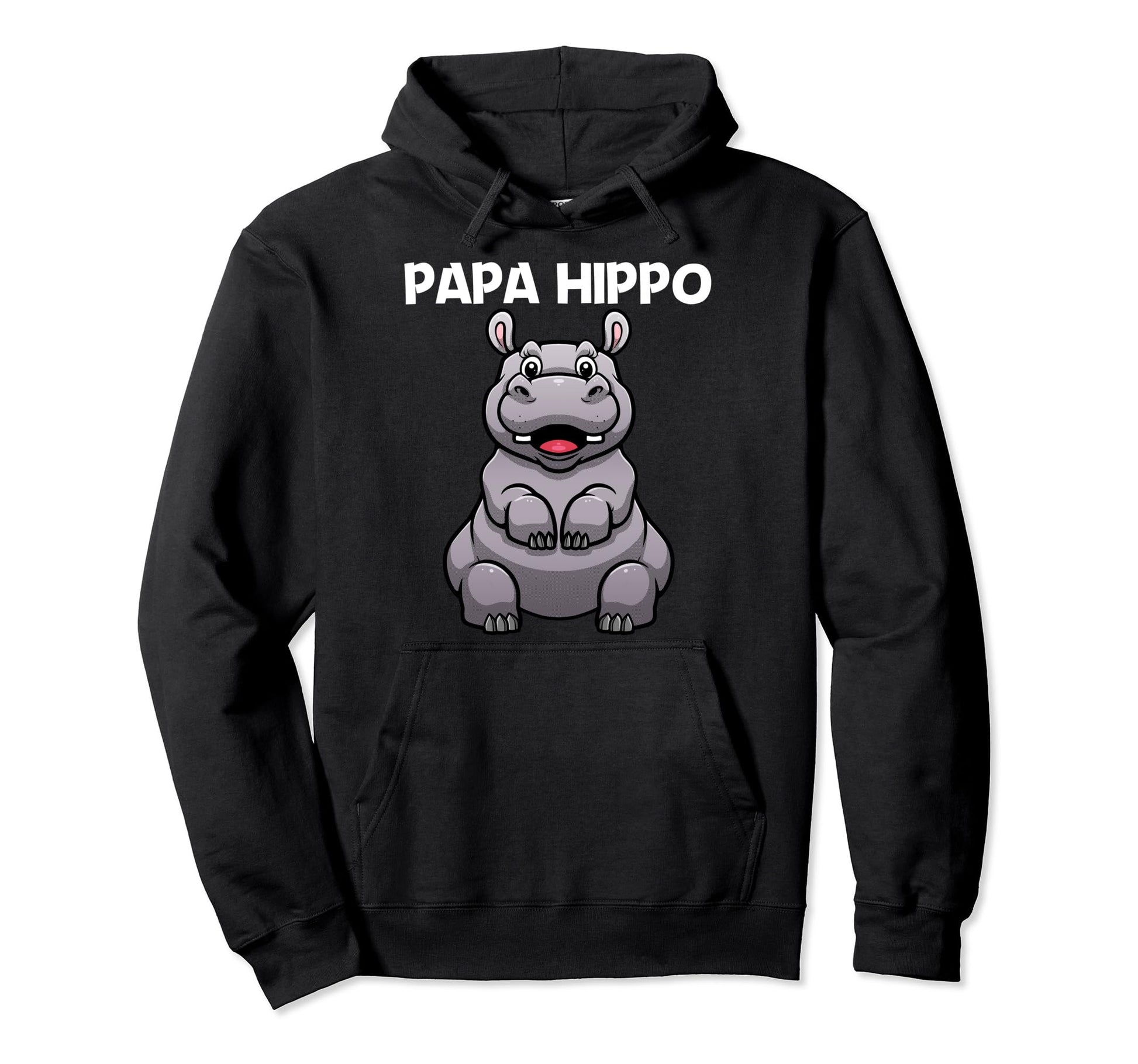 Hippo Dad Hippopotamus Hippo Hoodie - Casual Everyday Wear for Adults - T-Shirt, Sweatshirt, Hoodie