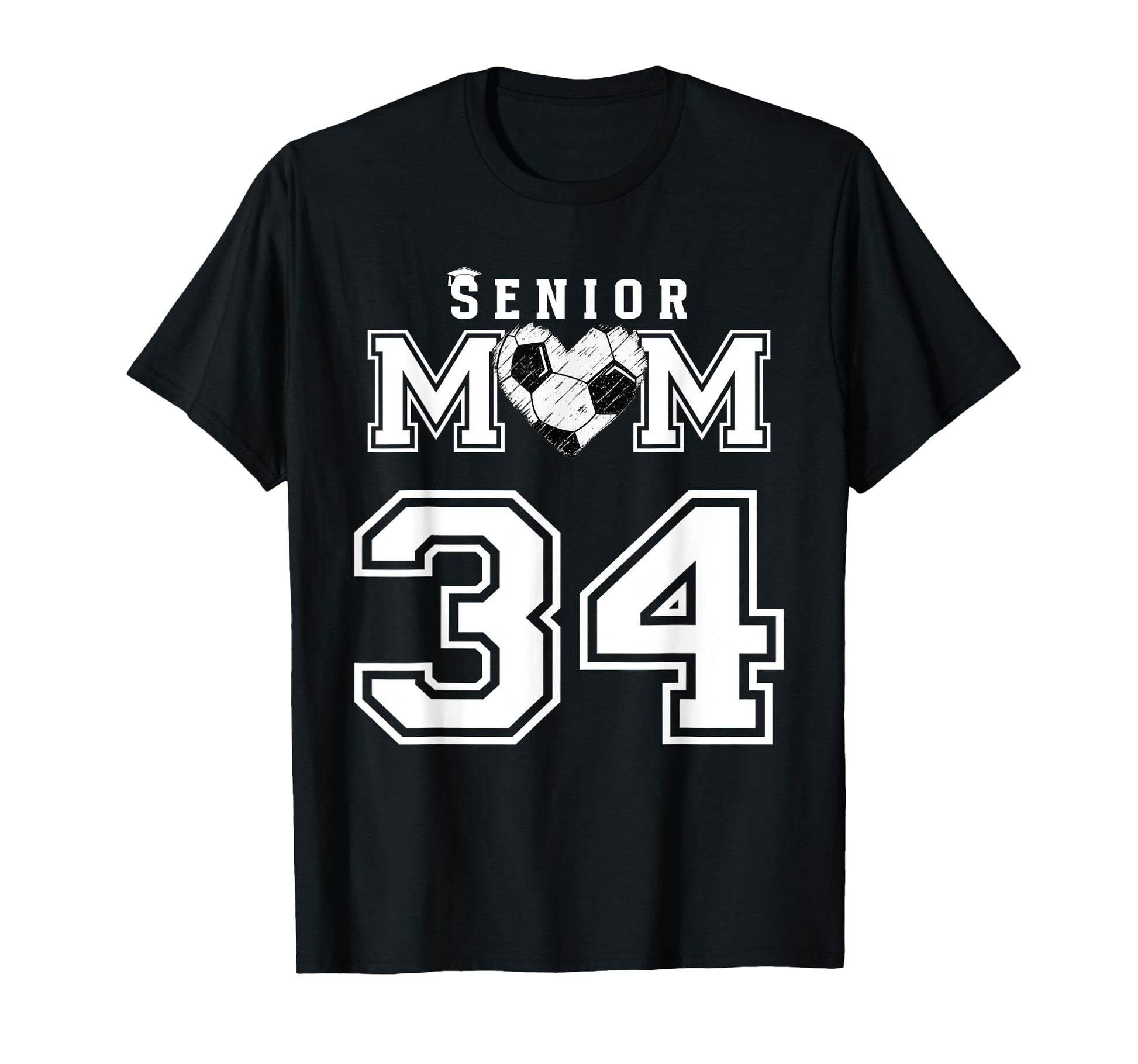 Proud Senior Soccer Mom Custom T-Shirt - Minimalist Print for Adults - T-Shirt, Sweatshirt, Hoodie