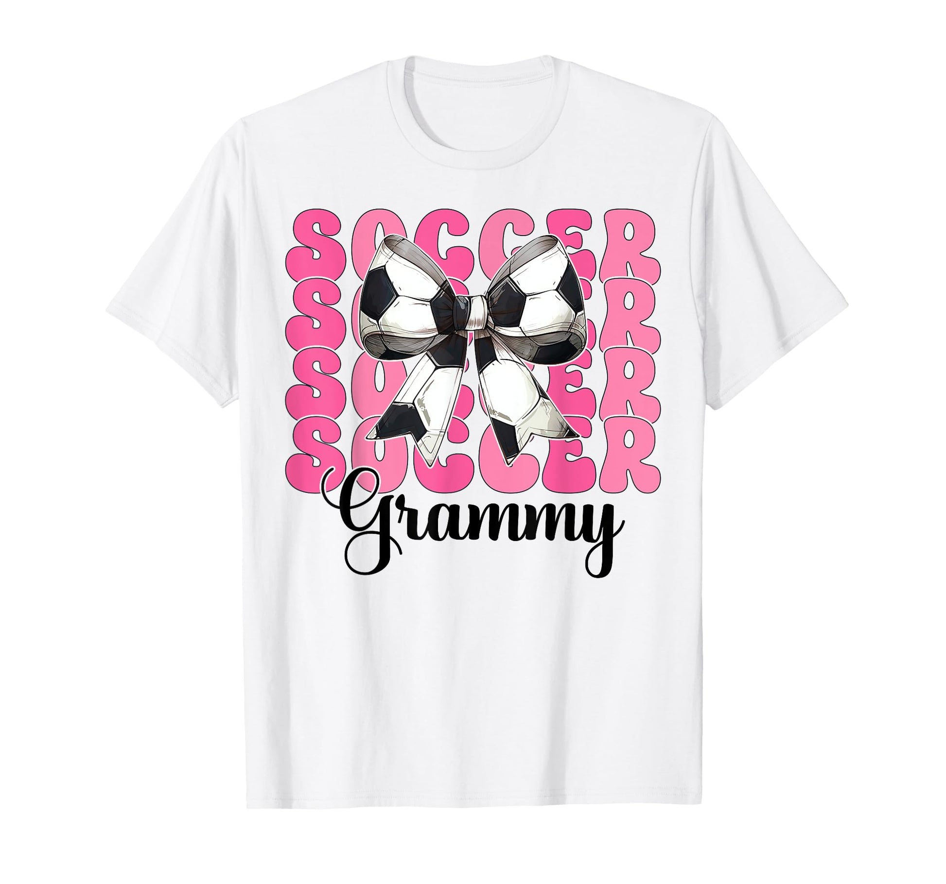 Soccer Grammy Soccer Grandma Coquette Bow T-Shirt - Streetwear Style Unisex - T-Shirt, Sweatshirt, Hoodie