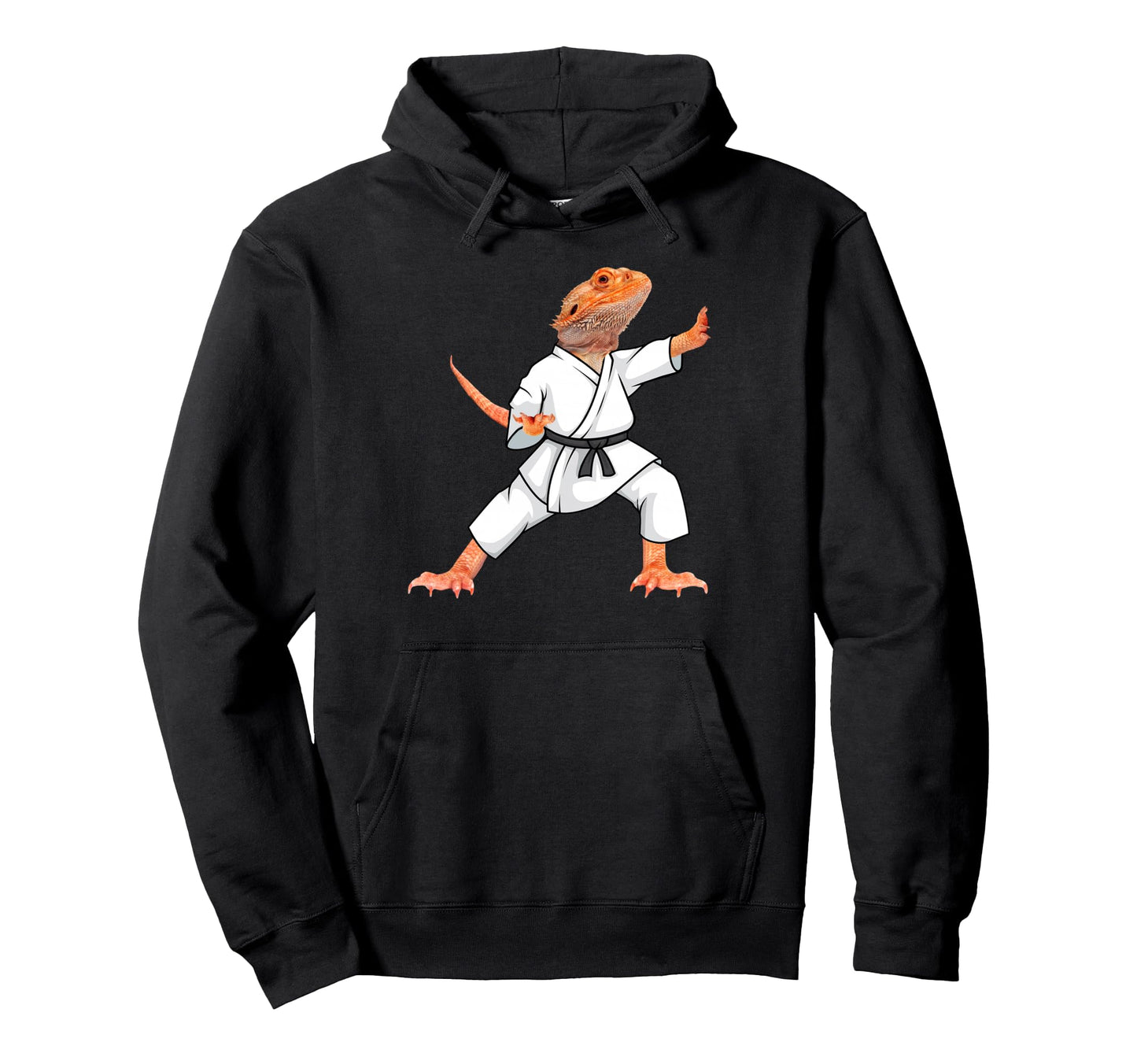Funny Bearded Dragons Doing Karate Hoodie - Custom Art Print Unisex - T-Shirt, Sweatshirt, Hoodie
