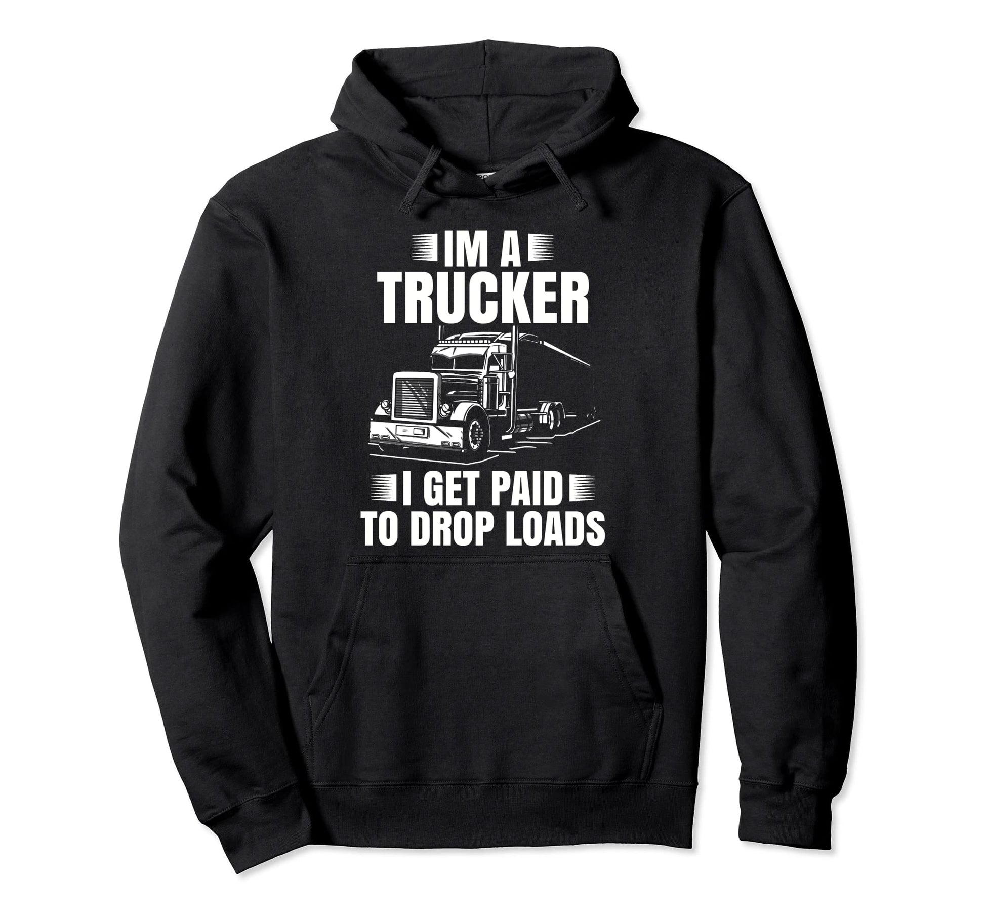 Trucker Road Lorry Big Rig Trucking Hoodie - Streetwear Style Unisex - T-Shirt, Sweatshirt, Hoodie