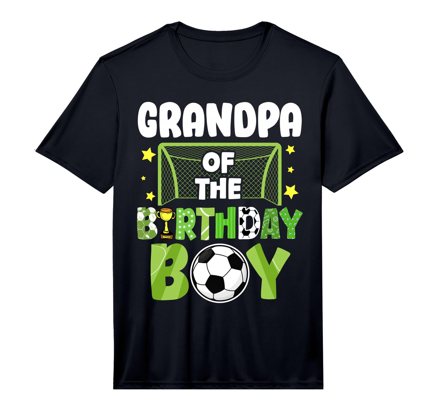 Mens Soccer Grandpa Birthday Party T-Shirt - Casual Everyday Wear Unisex - T-Shirt, Sweatshirt, Hoodie