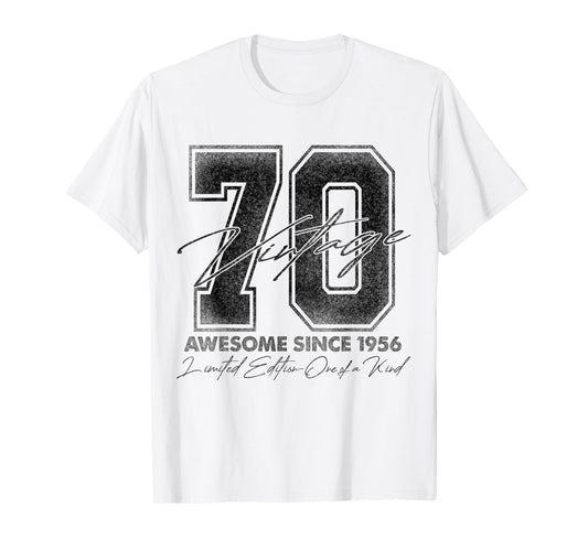 70 Year Old Gifts 1956 70Th Birthday T-Shirt - Graphic Print Men Women - T-Shirt, Sweatshirt, Hoodie