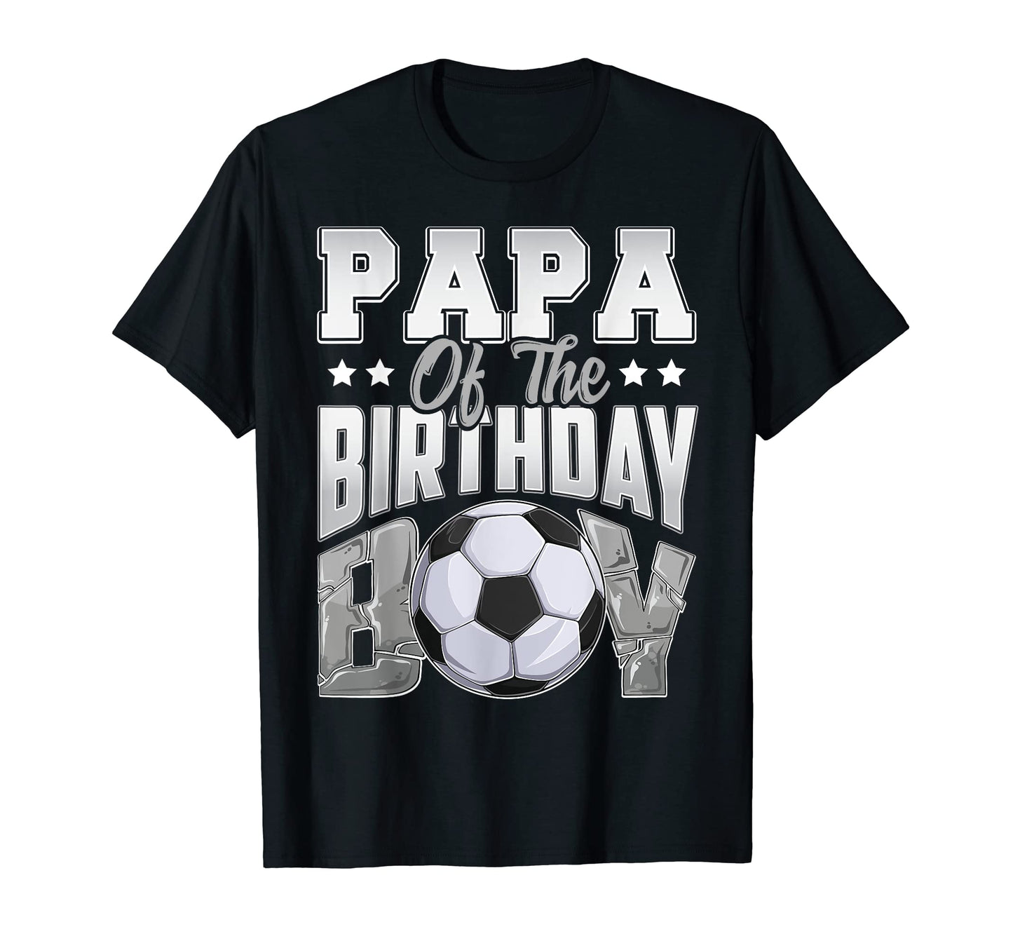 Papa Soccer Birthday Family Baller B Day T-Shirt - Custom Art Print Unisex - T-Shirt, Sweatshirt, Hoodie
