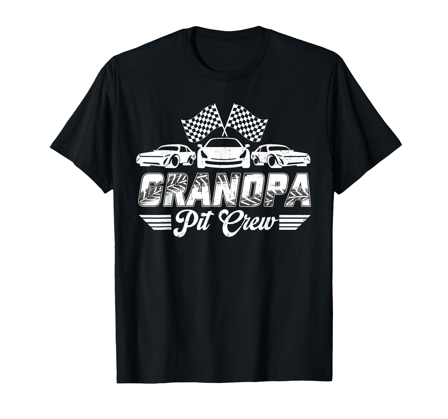 Grandpa Pit Crew Birthday Party Race T-Shirt - Custom Art Print for Adults - T-Shirt, Sweatshirt, Hoodie