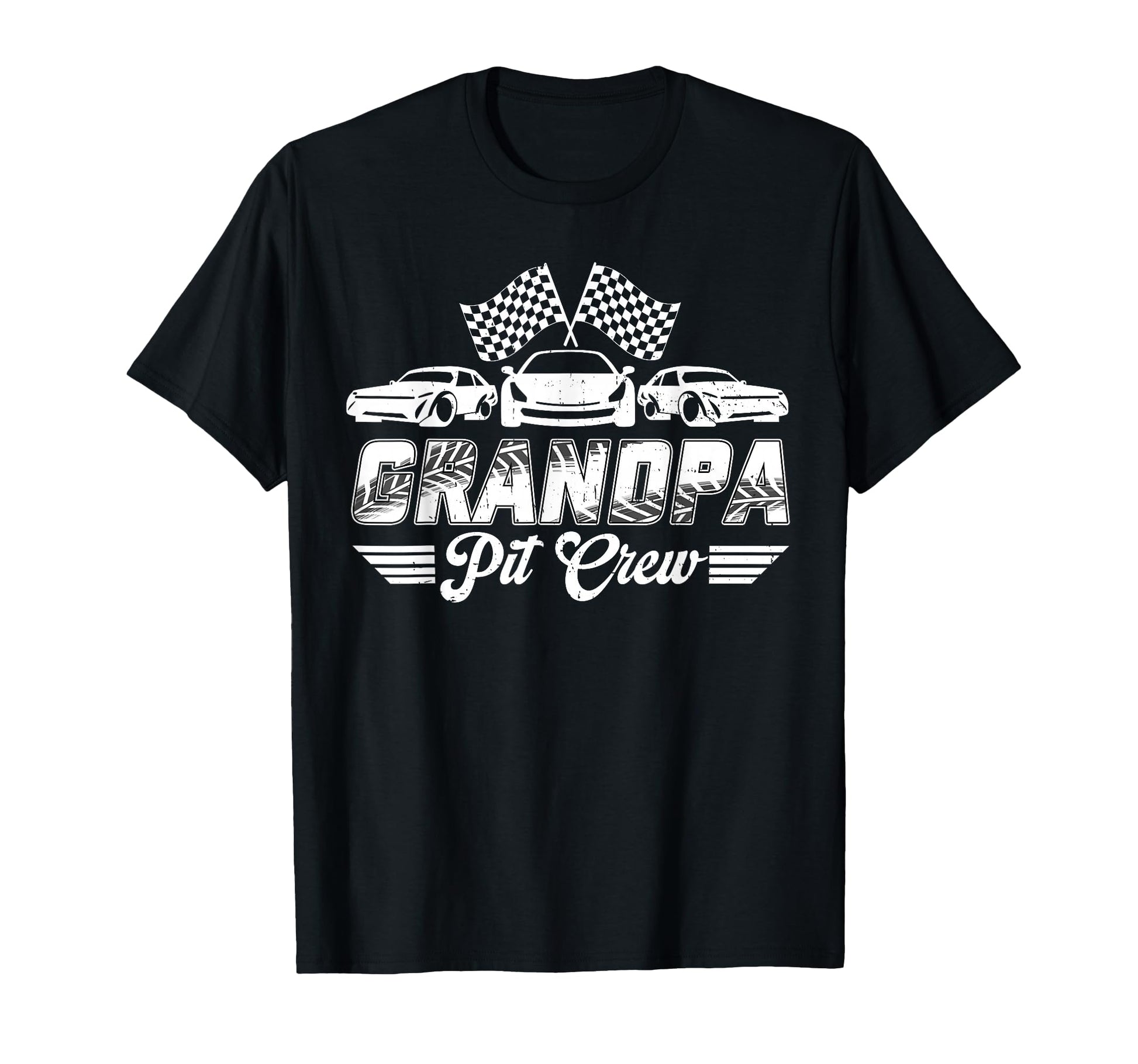 Grandpa Pit Crew Birthday Party Race T-Shirt - Custom Art Print for Adults - T-Shirt, Sweatshirt, Hoodie