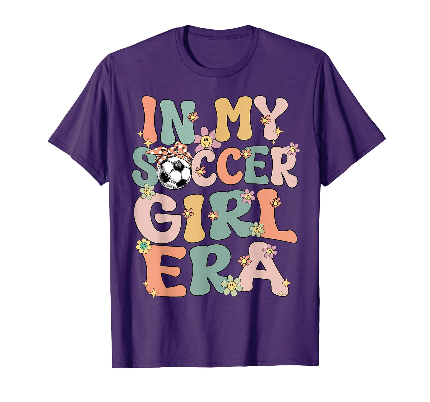 My Soccer Era Groovy Soccer Soccer T-Shirt - Custom Art Print for Adults - T-Shirt, Sweatshirt, Hoodie