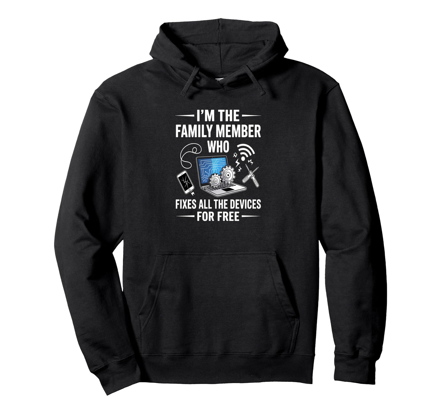 Tech Support Dad Funny Meme Hoodie - Unique Graphic Men Women - T-Shirt, Sweatshirt, Hoodie