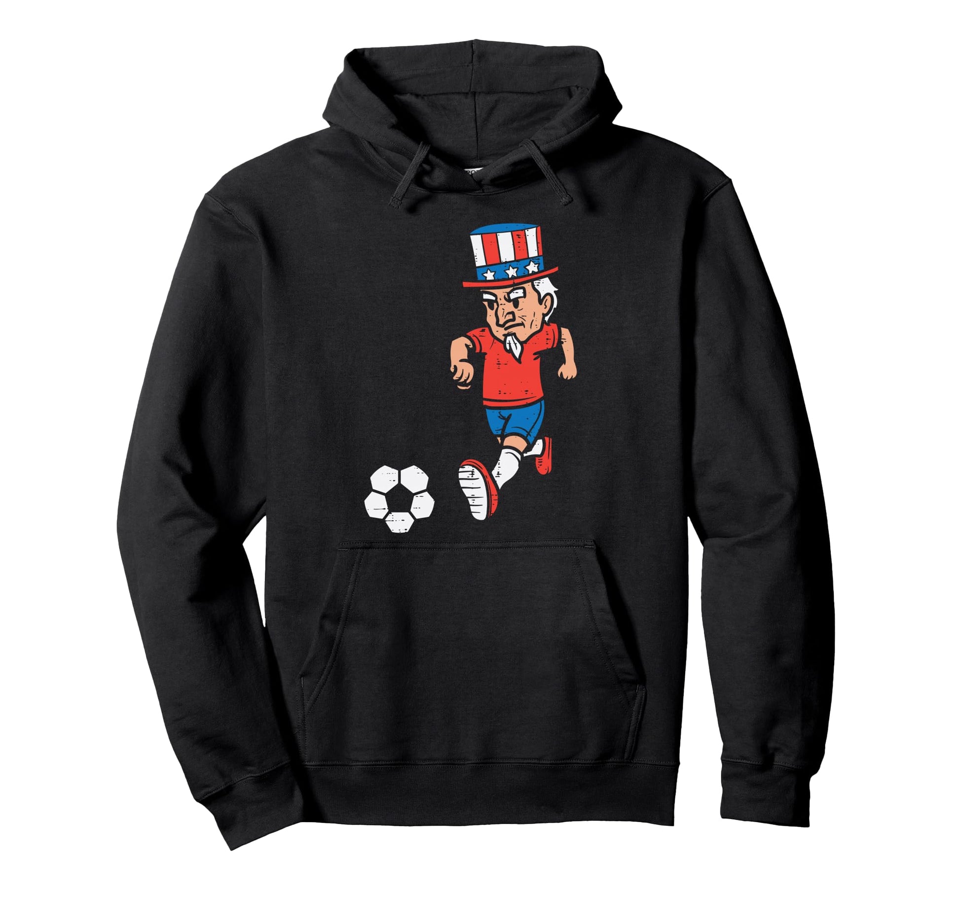 Uncle Sam Soccer American Usa Sports 4Th Hoodie - Aesthetic Graphic Unisex - T-Shirt, Sweatshirt, Hoodie