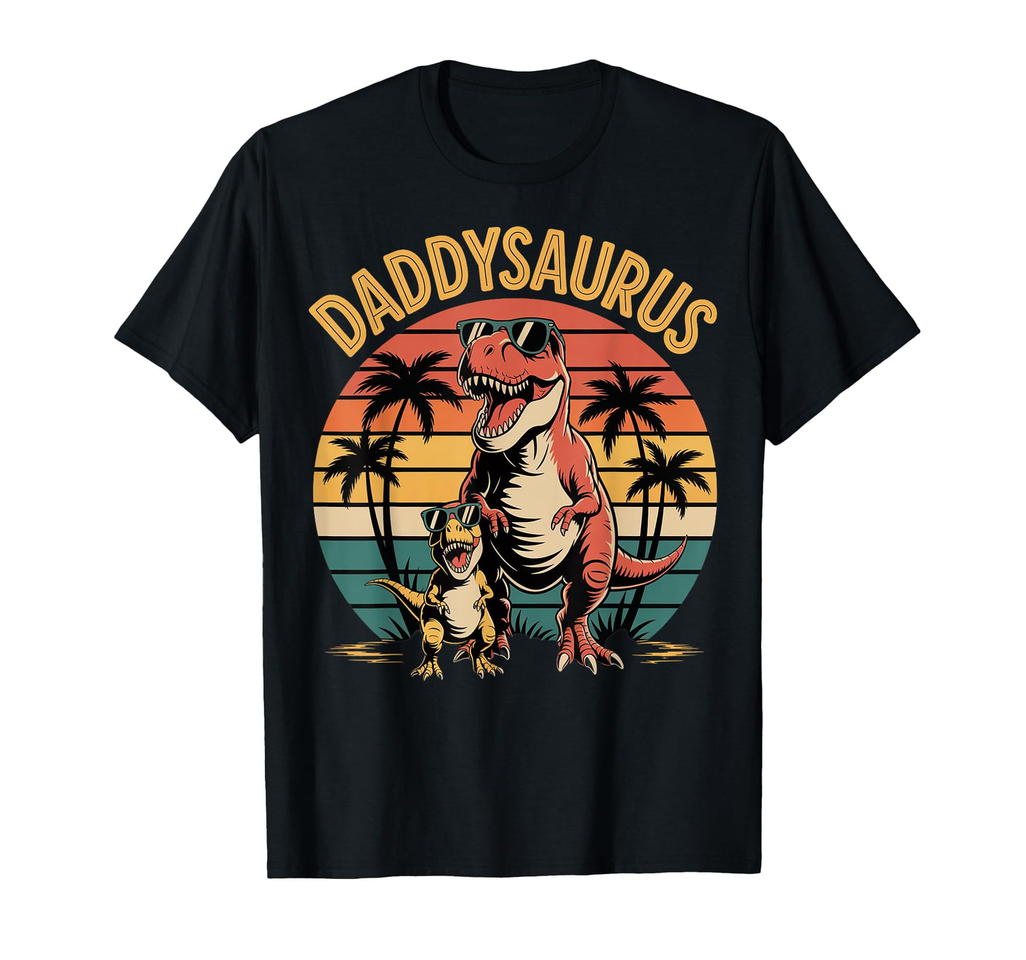 Daddysaurus Dinosaur Fathers Day T-Shirt - Custom Art Print for Adults - T-Shirt, Sweatshirt, Hoodie