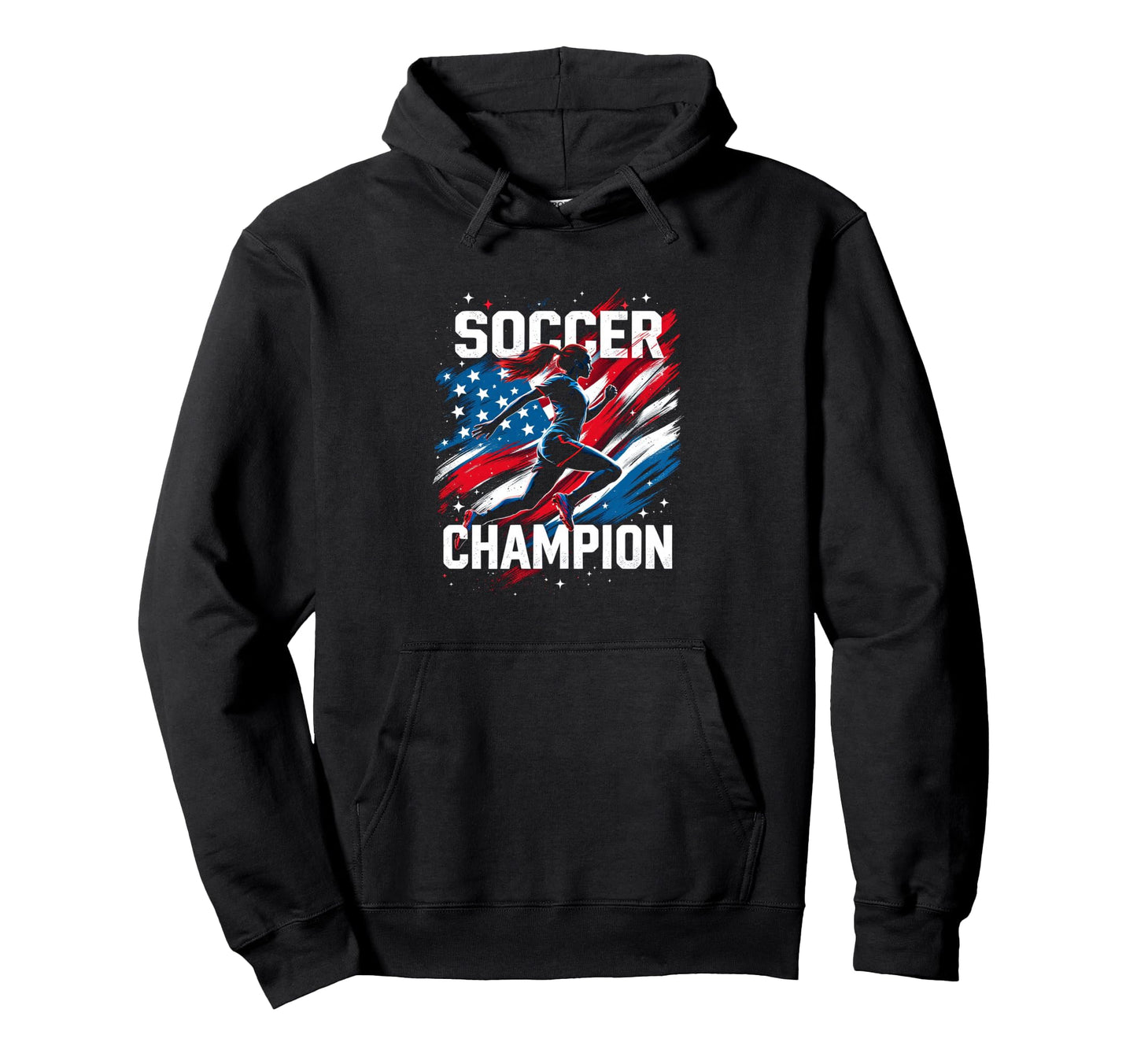 Soccer Champion Soccer Sports Hoodie - Casual Everyday Wear Men Women - T-Shirt, Sweatshirt, Hoodie