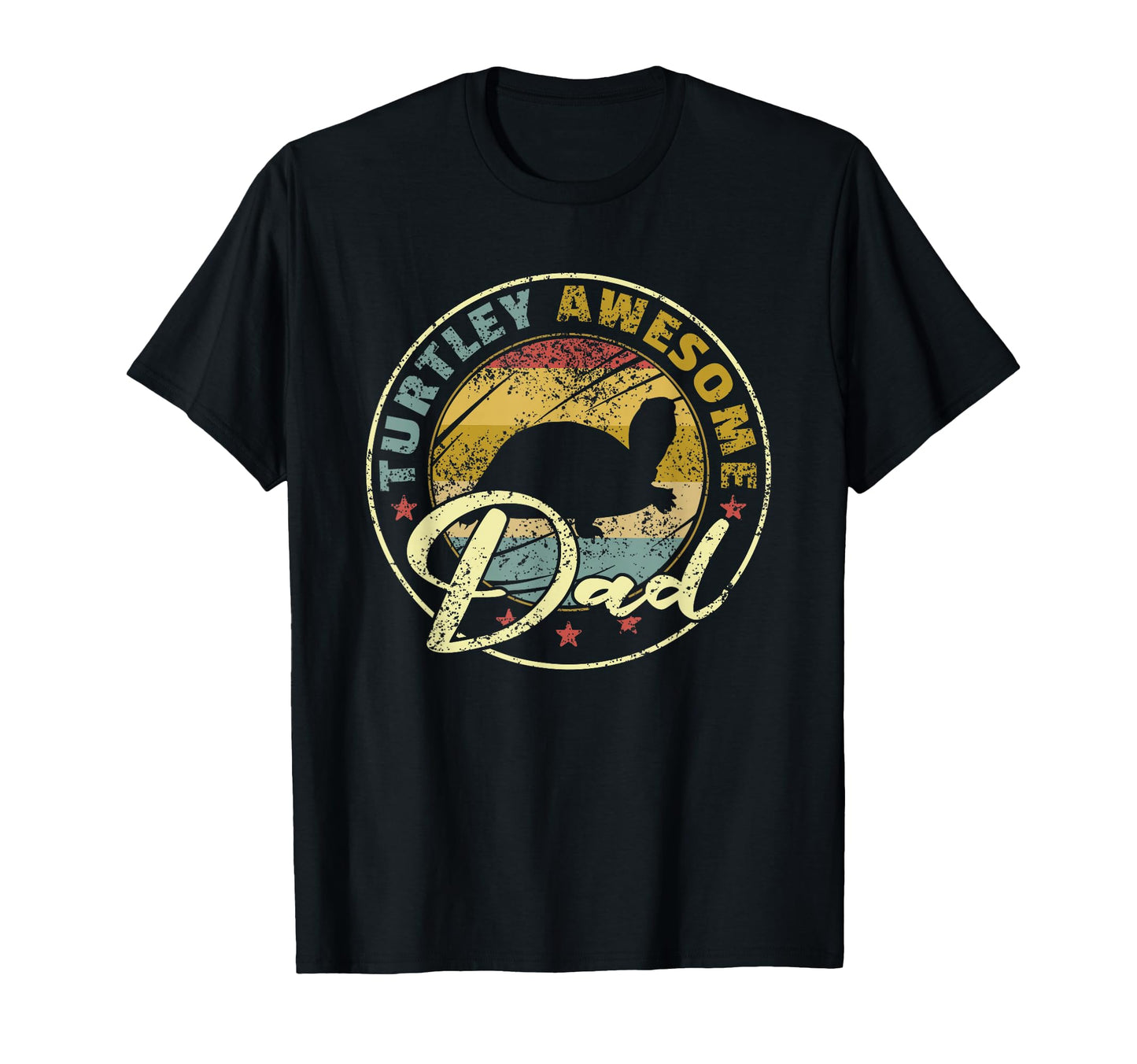 Turtley Awesome Dad Funny Turtle T-Shirt - Custom Art Print Men Women - T-Shirt, Sweatshirt, Hoodie