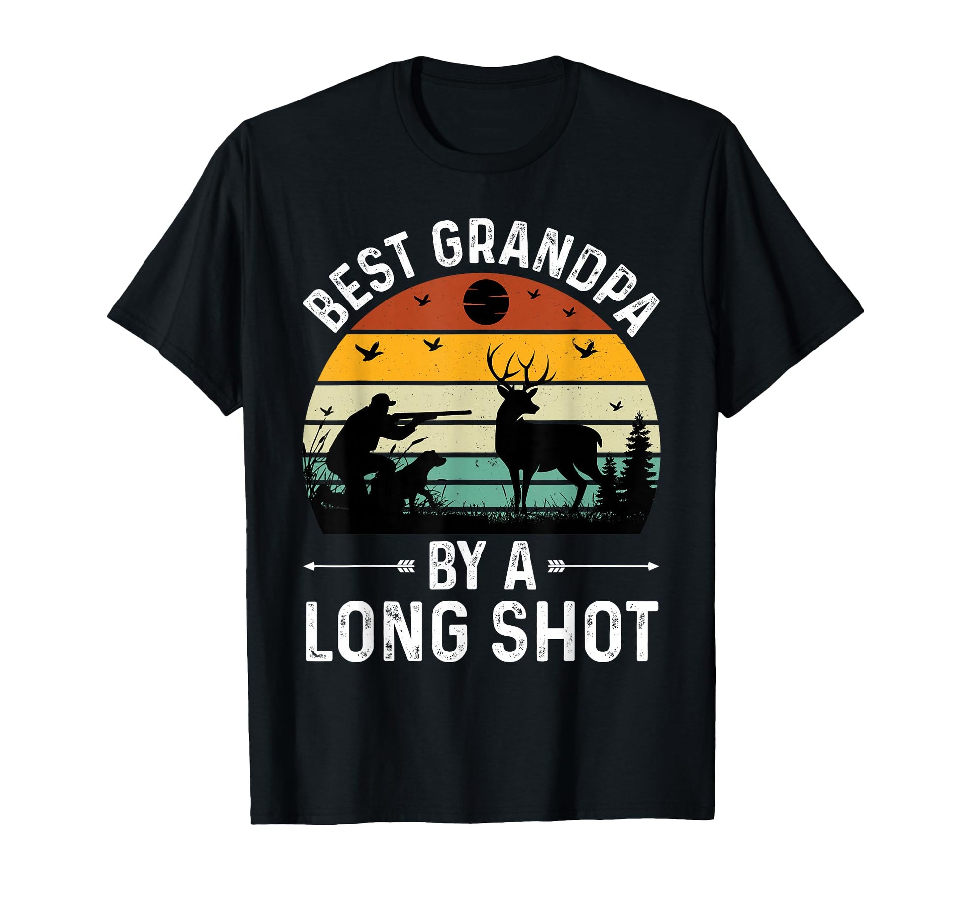 Best Grandpa Long Shot Hunting T-Shirt - Casual Everyday Wear for Adults - T-Shirt, Sweatshirt, Hoodie