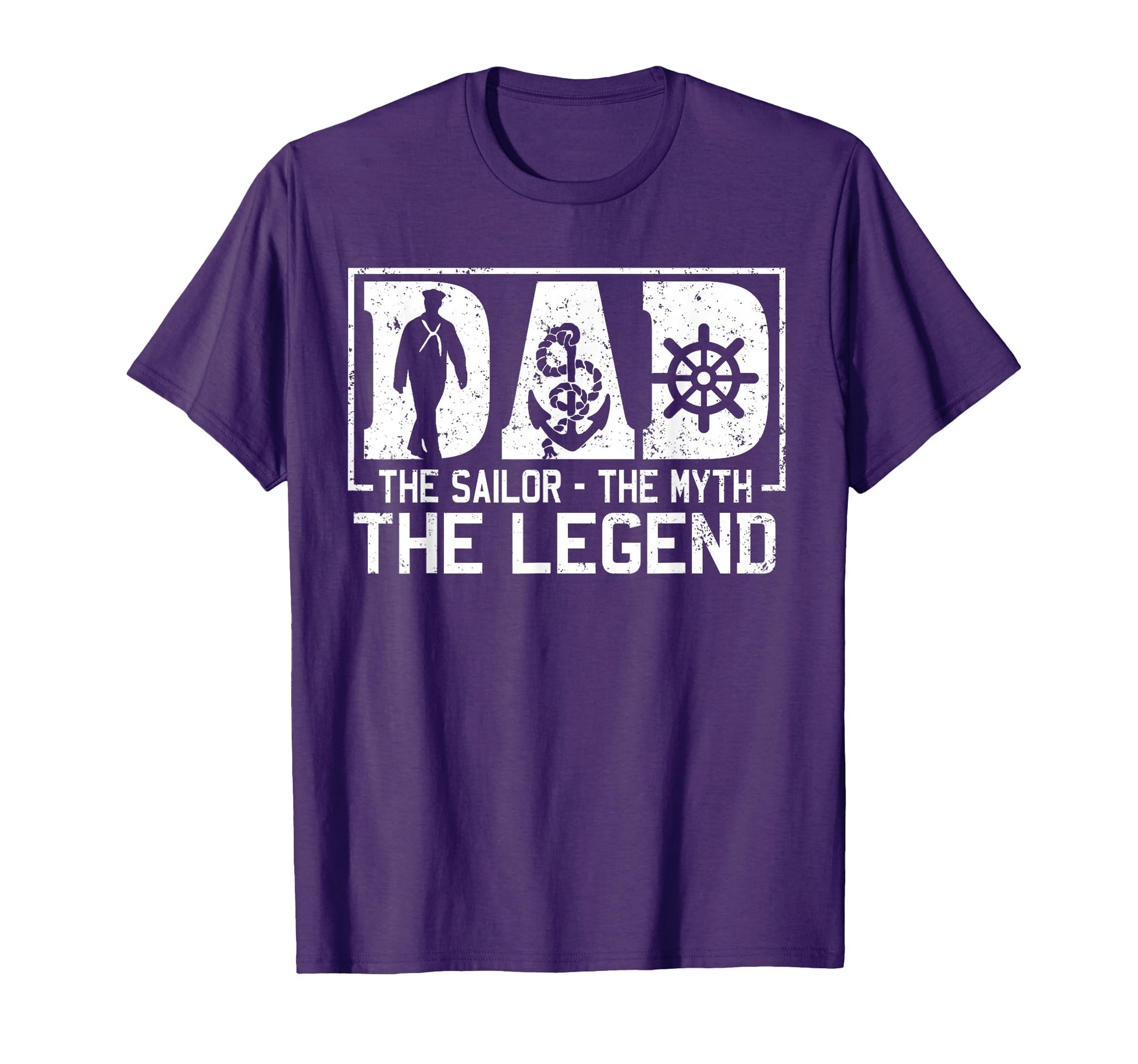 Dad Sailor Myth Legend T-Shirt - Aesthetic Graphic Unisex - T-Shirt, Sweatshirt, Hoodie