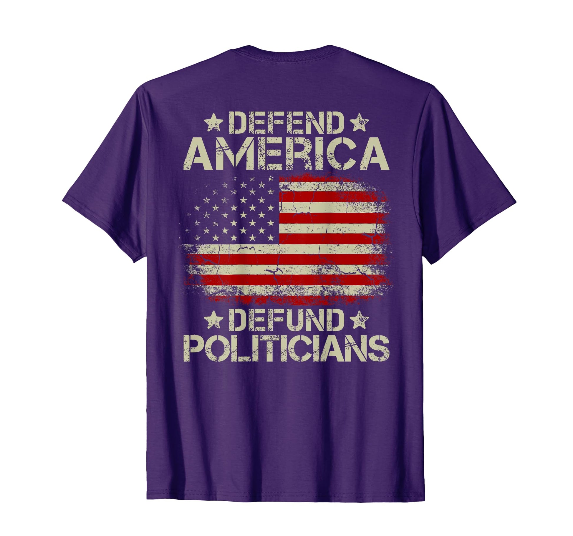 Usa Flag Defend America Defund T-Shirt - Casual Everyday Wear Unisex - T-Shirt, Sweatshirt, Hoodie