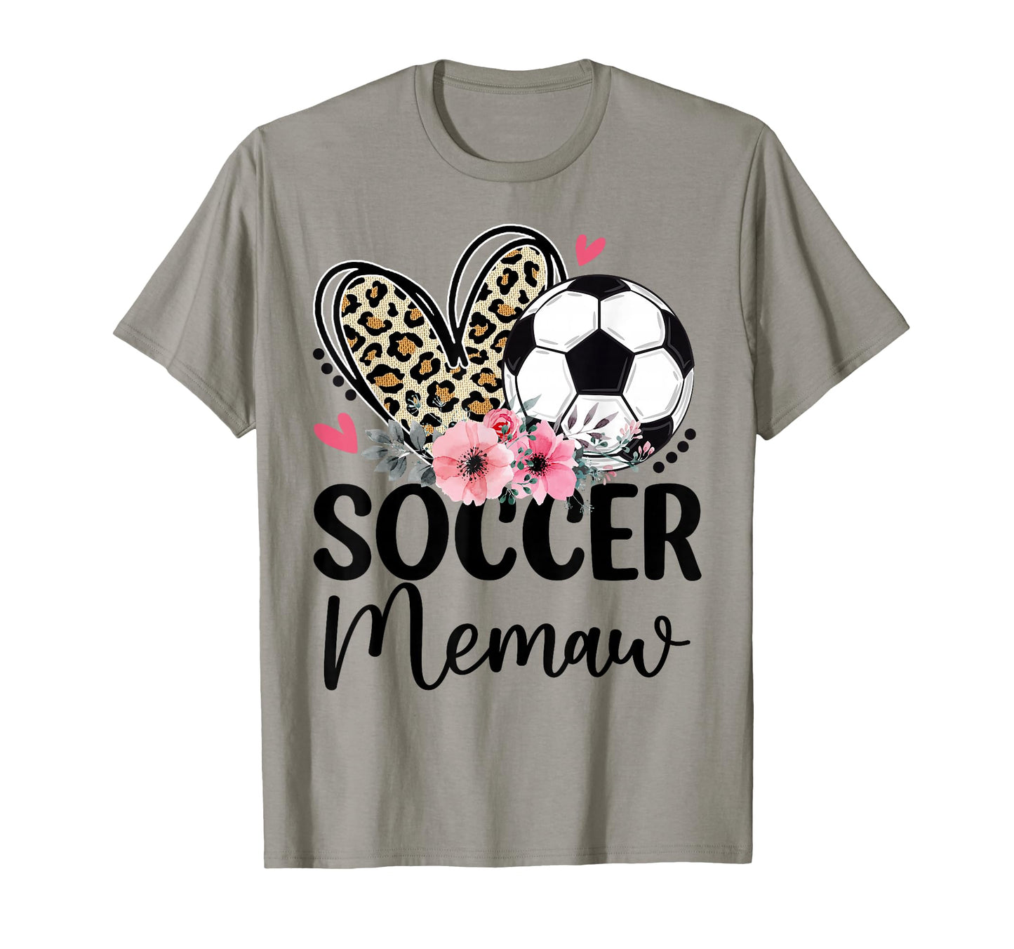 Soccer Memaw Floral Soccer Player T-Shirt - Custom Art Print for Adults - T-Shirt, Sweatshirt, Hoodie