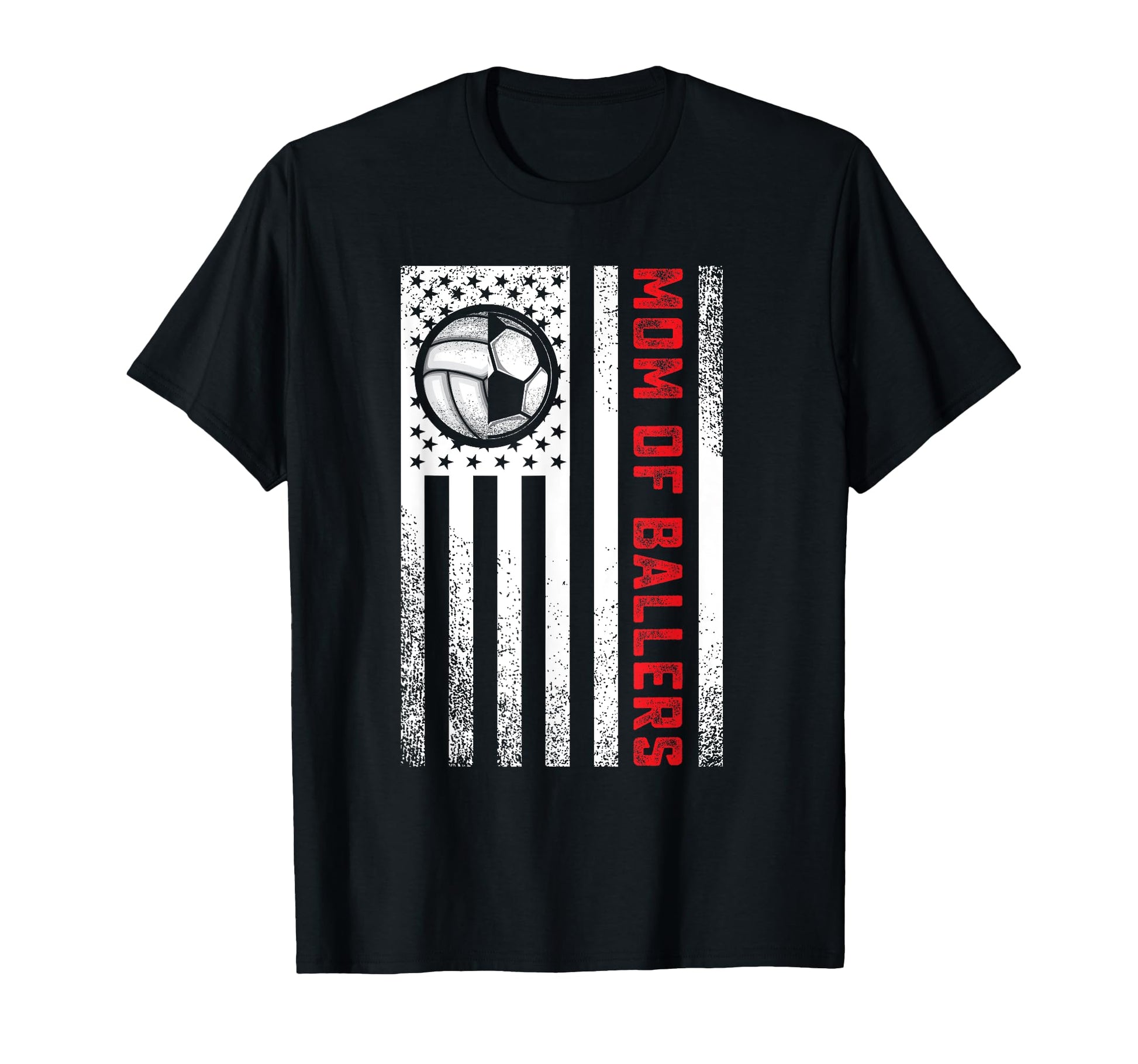 American Flag Mom Soccer Player Son T-Shirt - Fun Novelty Design Men Women - T-Shirt, Sweatshirt, Hoodie