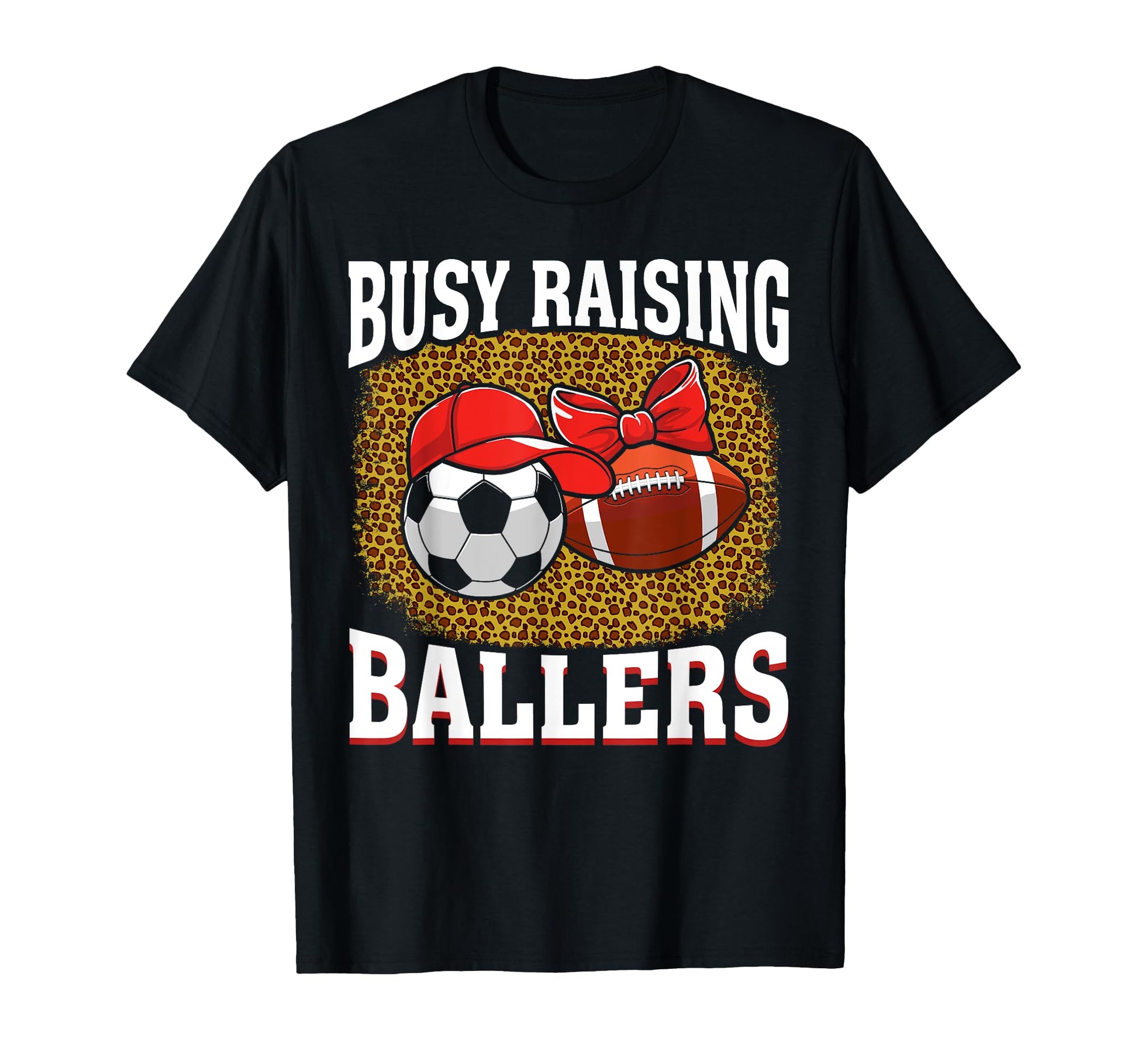 Busy Raising Ballers Soccer Football T-Shirt - Minimalist Print for Adults - T-Shirt, Sweatshirt, Hoodie