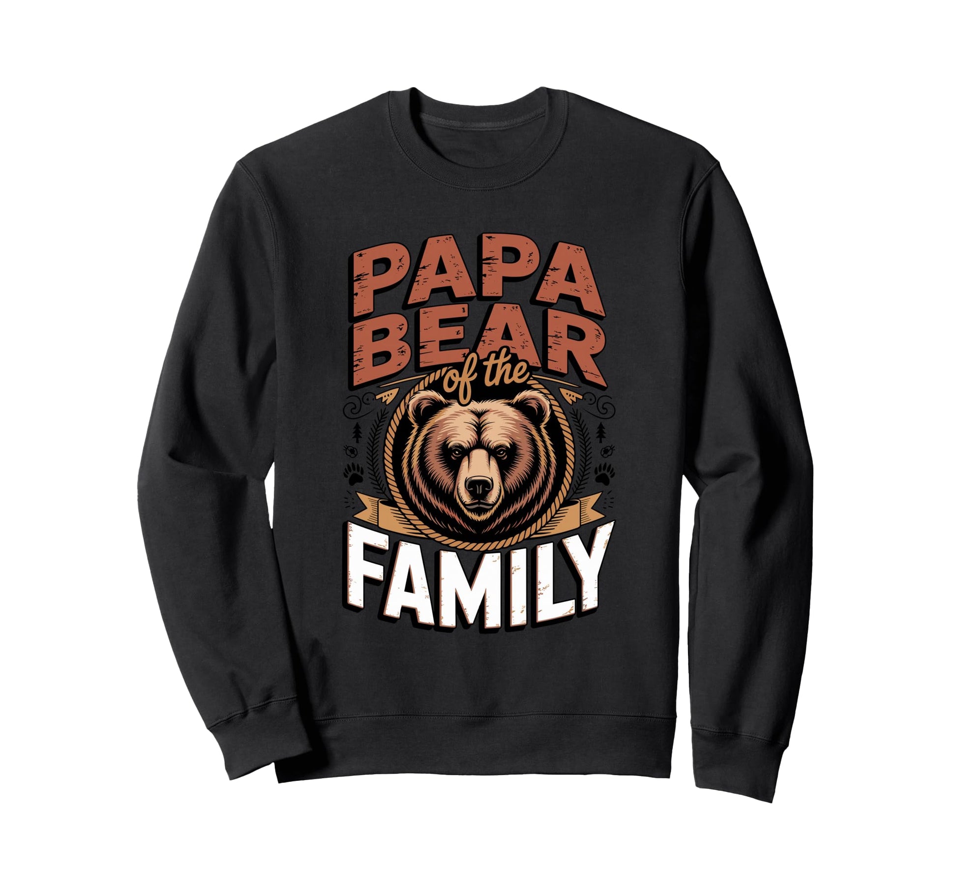 Papa Bear Family Family Protector Sweatshirt - Graphic Print Unisex - T-Shirt, Sweatshirt, Hoodie