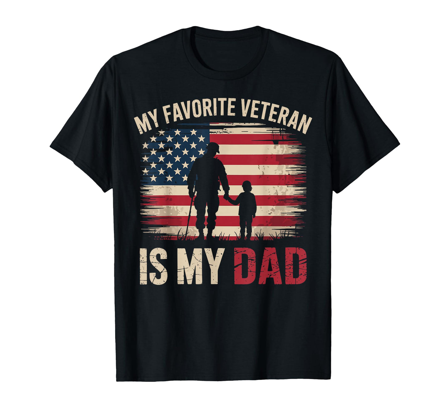 Usa Dad Veteran Father Military Sweatshirt - Aesthetic Graphic for Adults - T-Shirt, Sweatshirt, Hoodie