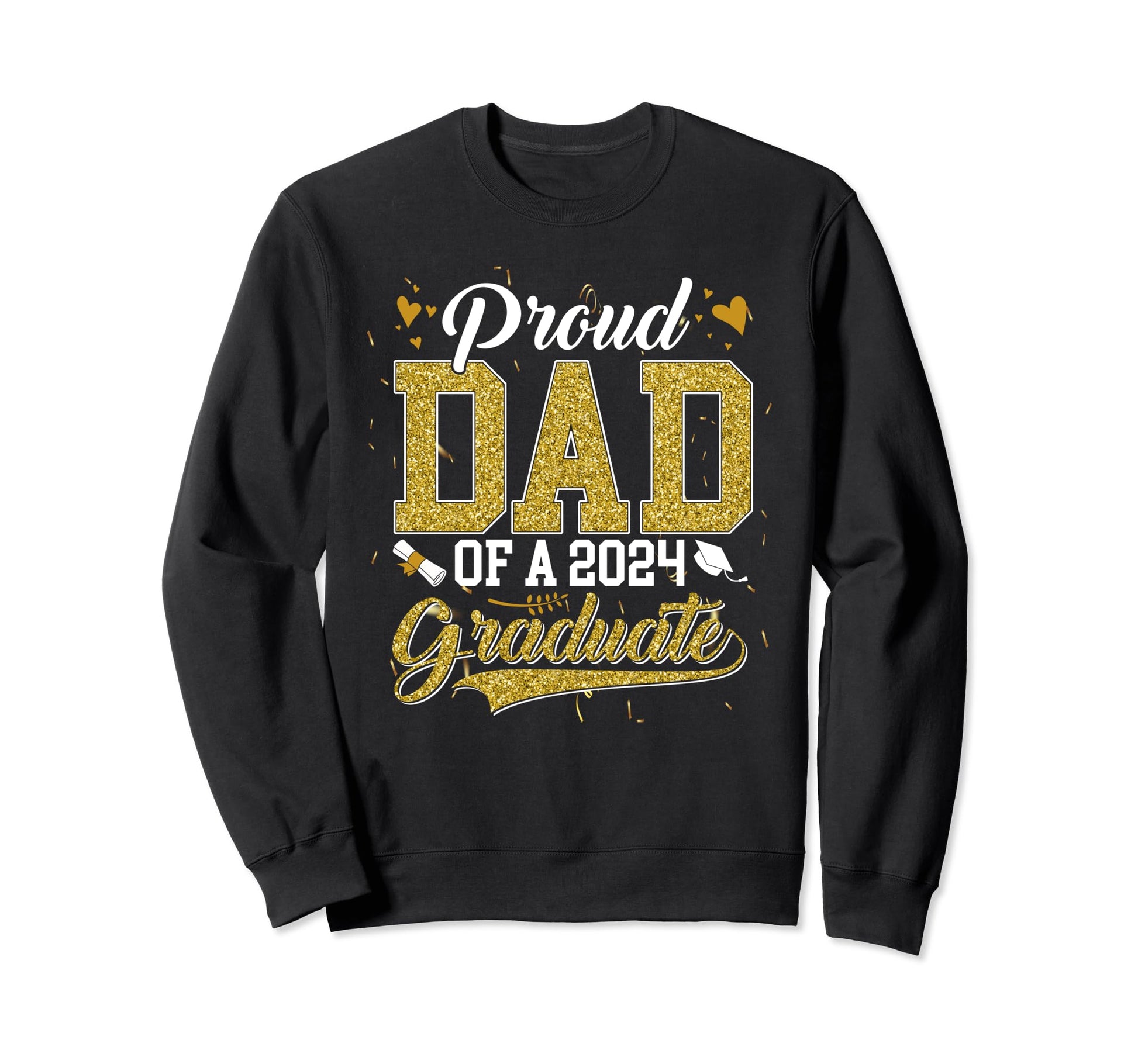 Dad Senior 2024 Proud Dad Class 2024 Sweatshirt - Minimalist Print Unisex - T-Shirt, Sweatshirt, Hoodie