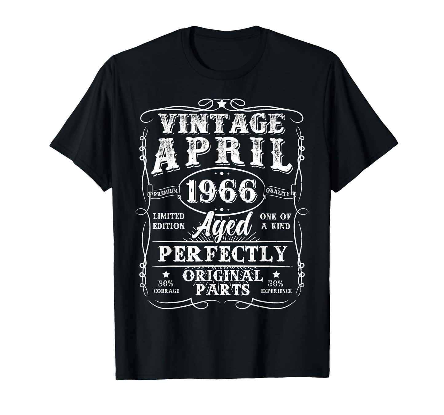 60 Year Old April 1966 60Th Birthday Dad T-Shirt - Unique Graphic Unisex - T-Shirt, Sweatshirt, Hoodie
