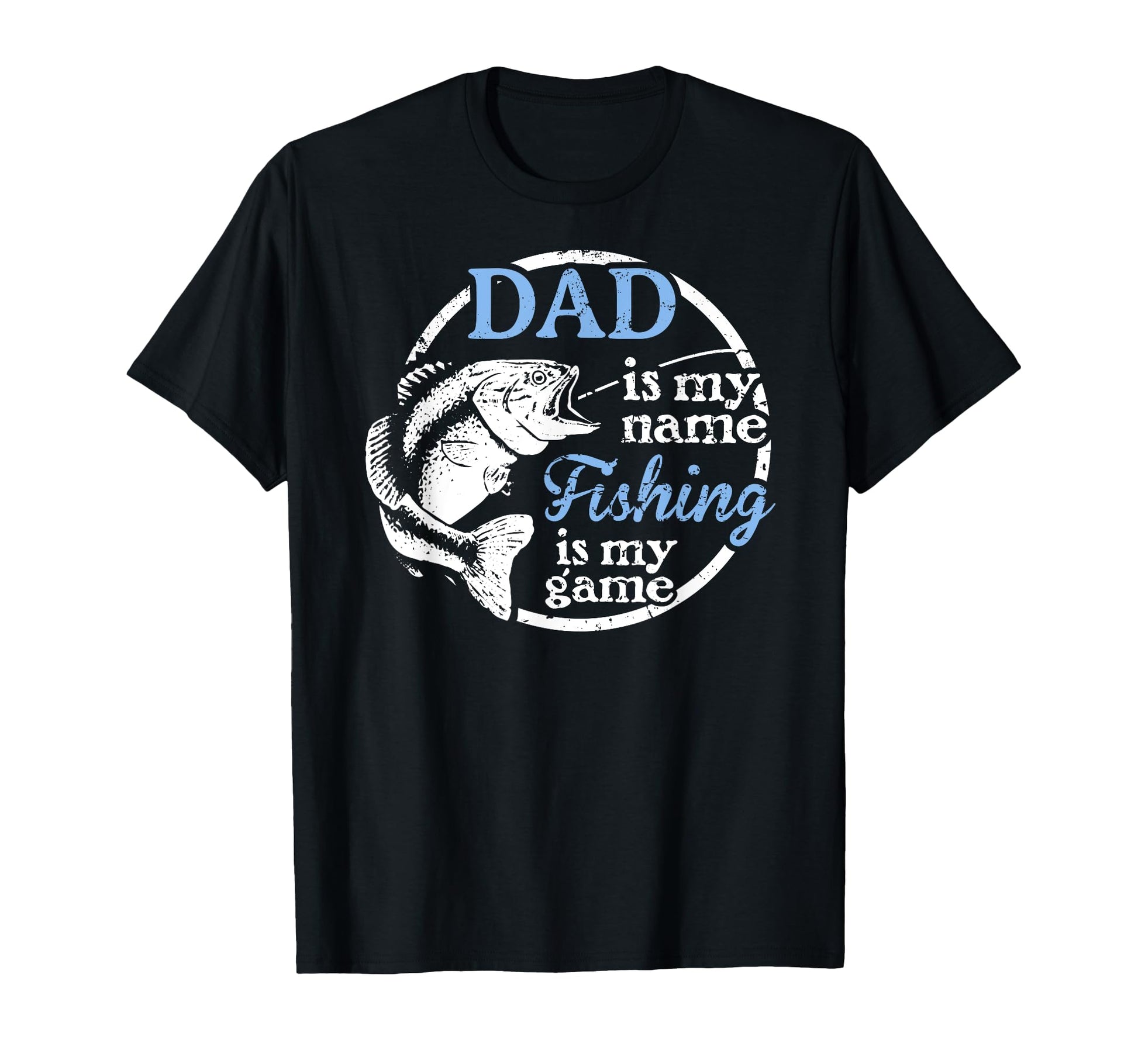 Dad Fishing Fishing Is My Game T-Shirt - Custom Art Print for Adults - T-Shirt, Sweatshirt, Hoodie