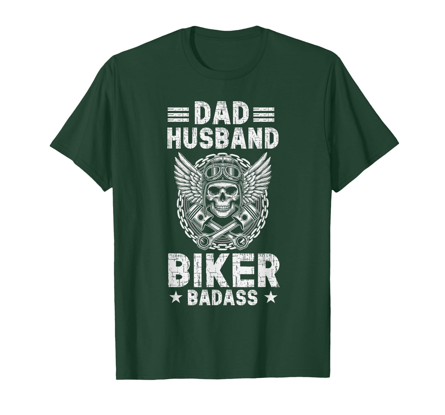 Dad Husband Biker Badass Motorcycling T-Shirt - Graphic Print Unisex - T-Shirt, Sweatshirt, Hoodie