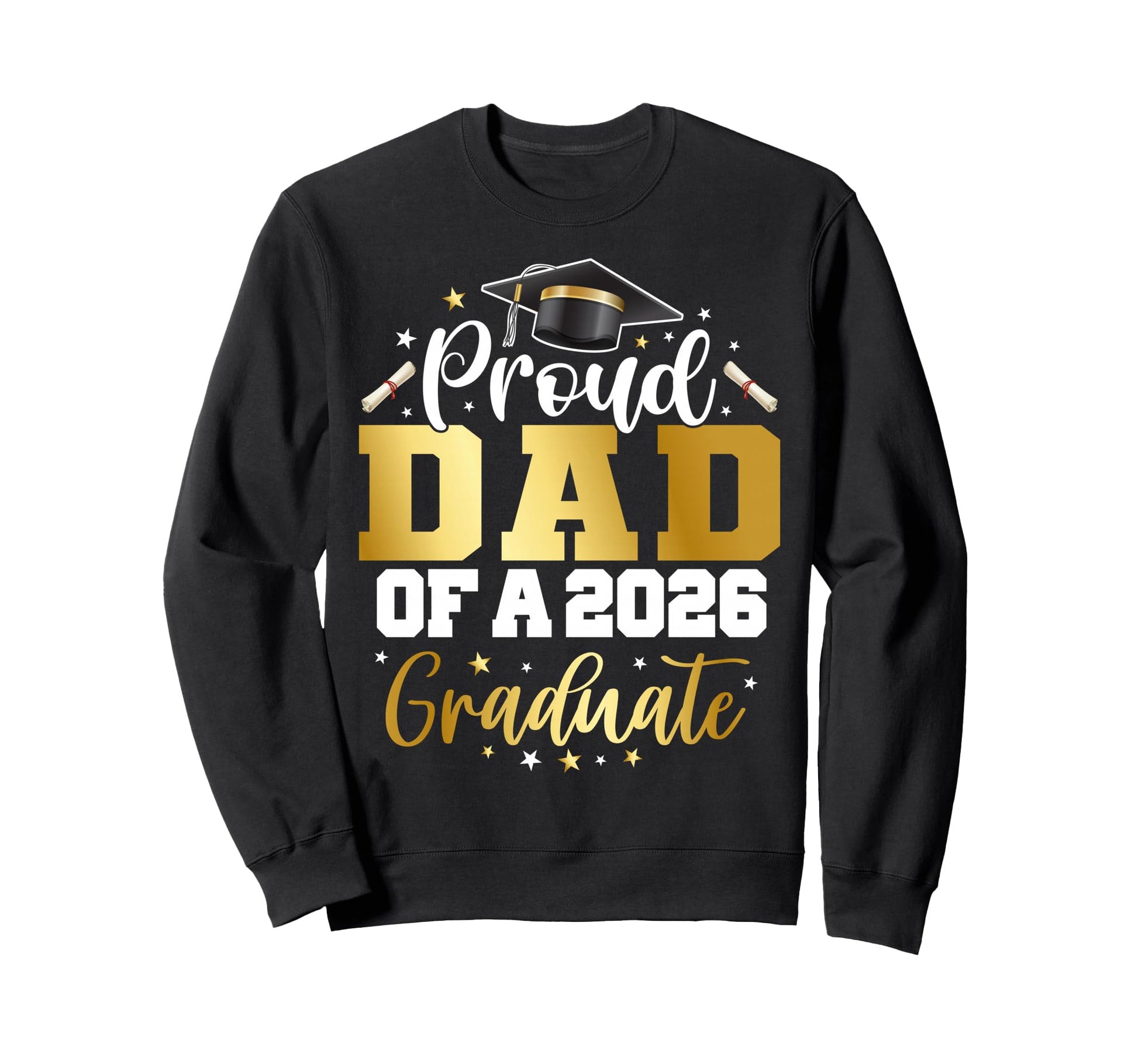 Dad Senior 2026 Proud Dad Class Sweatshirt - Minimalist Print Men Women - T-Shirt, Sweatshirt, Hoodie